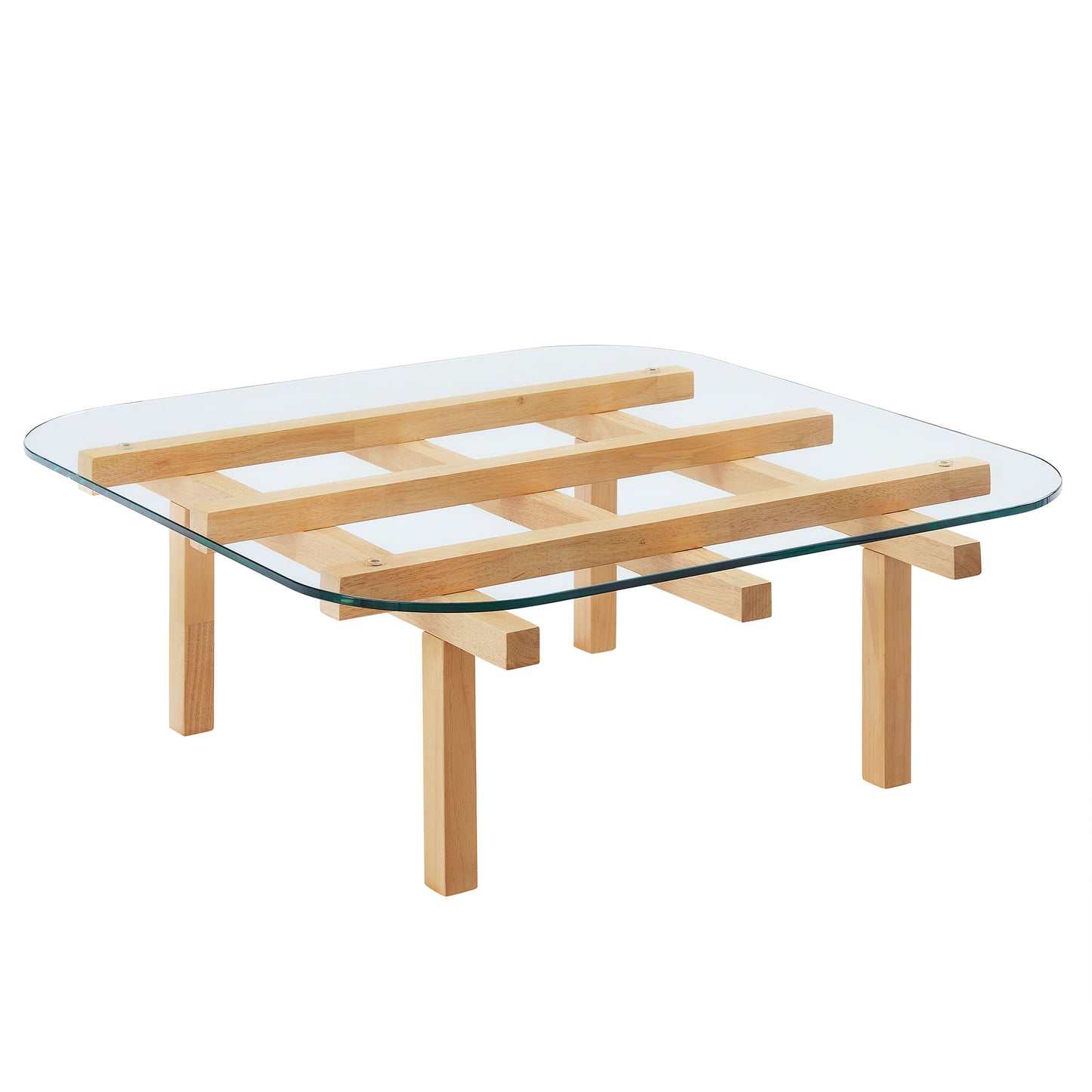 Isby 35 Inch Tempered Glass Coffee Table by Modway EEI-7468, Modern Design