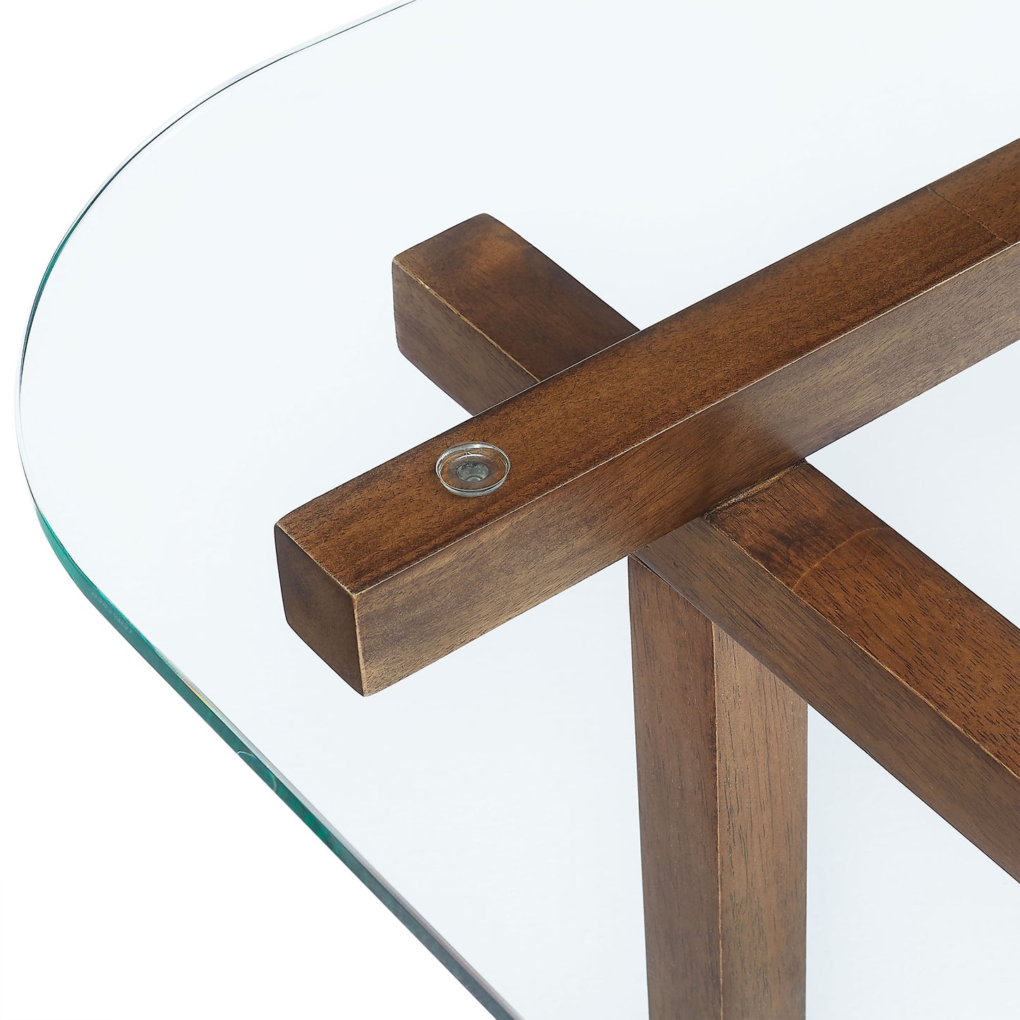 Isby 35 Inch Tempered Glass Coffee Table by Modway EEI-7468, Modern Design