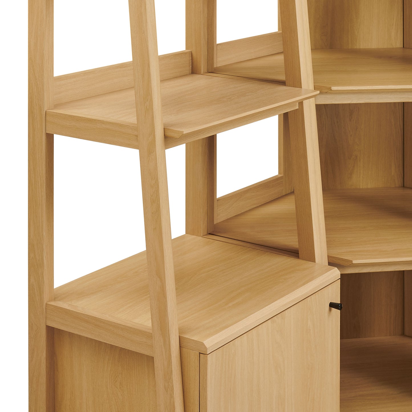 Bixby 3-piece Corner Bookshelf Set with Narrow Bookshelves by Modway EEI-7470-OAK