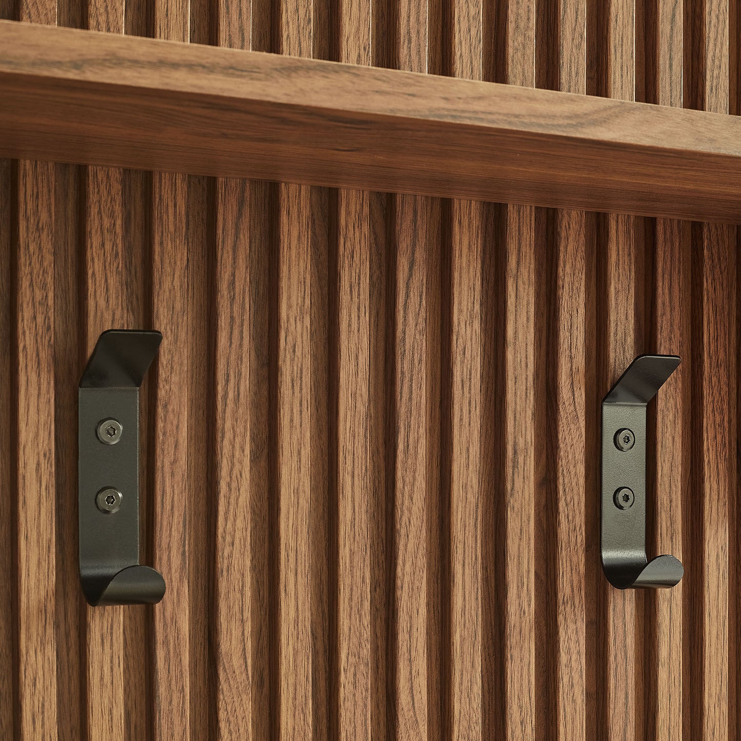 Render Fluted Coat Rack Panel With Shelf by Modway EEI-7472-WAL