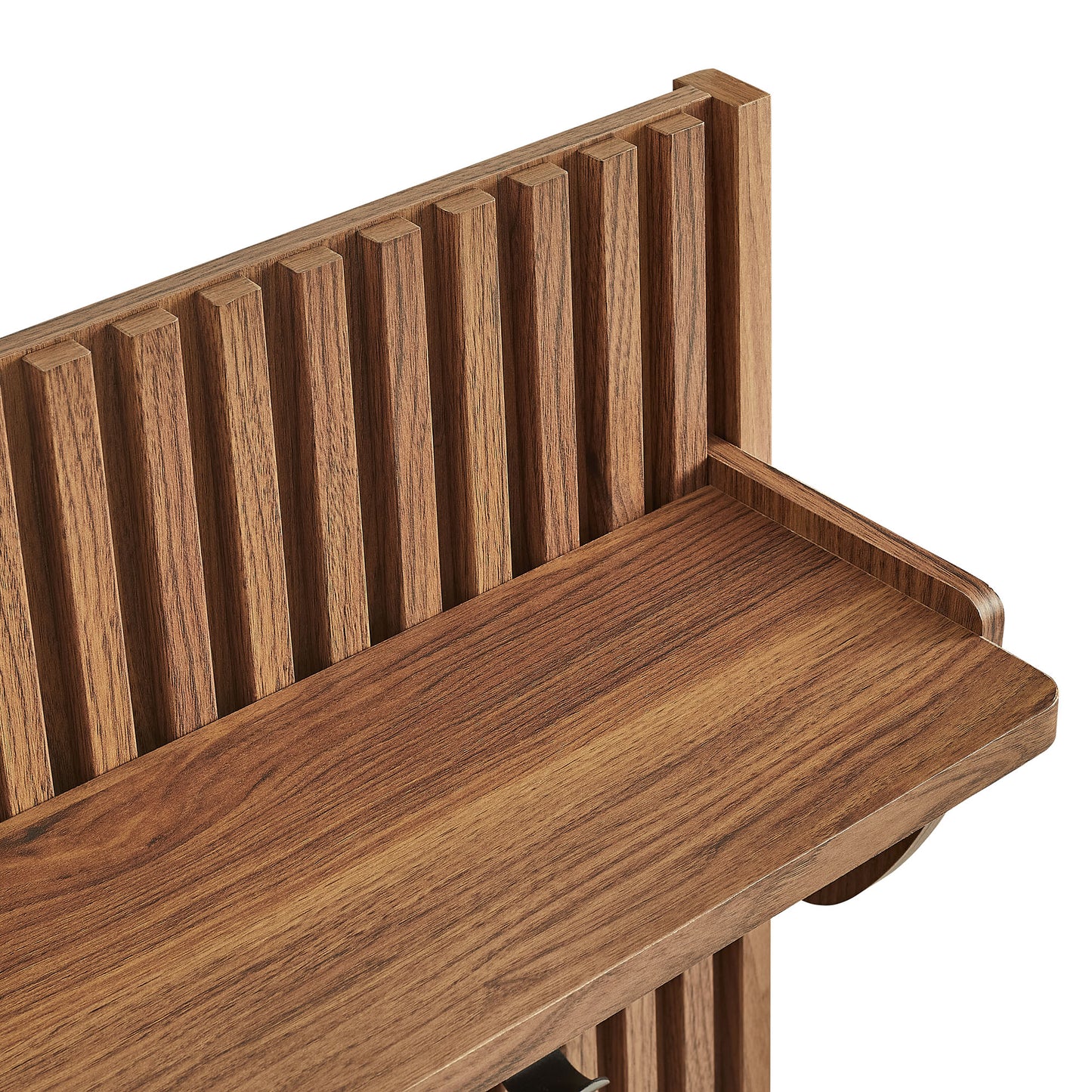 Render Fluted Coat Rack Panel With Shelf by Modway EEI-7472-WAL