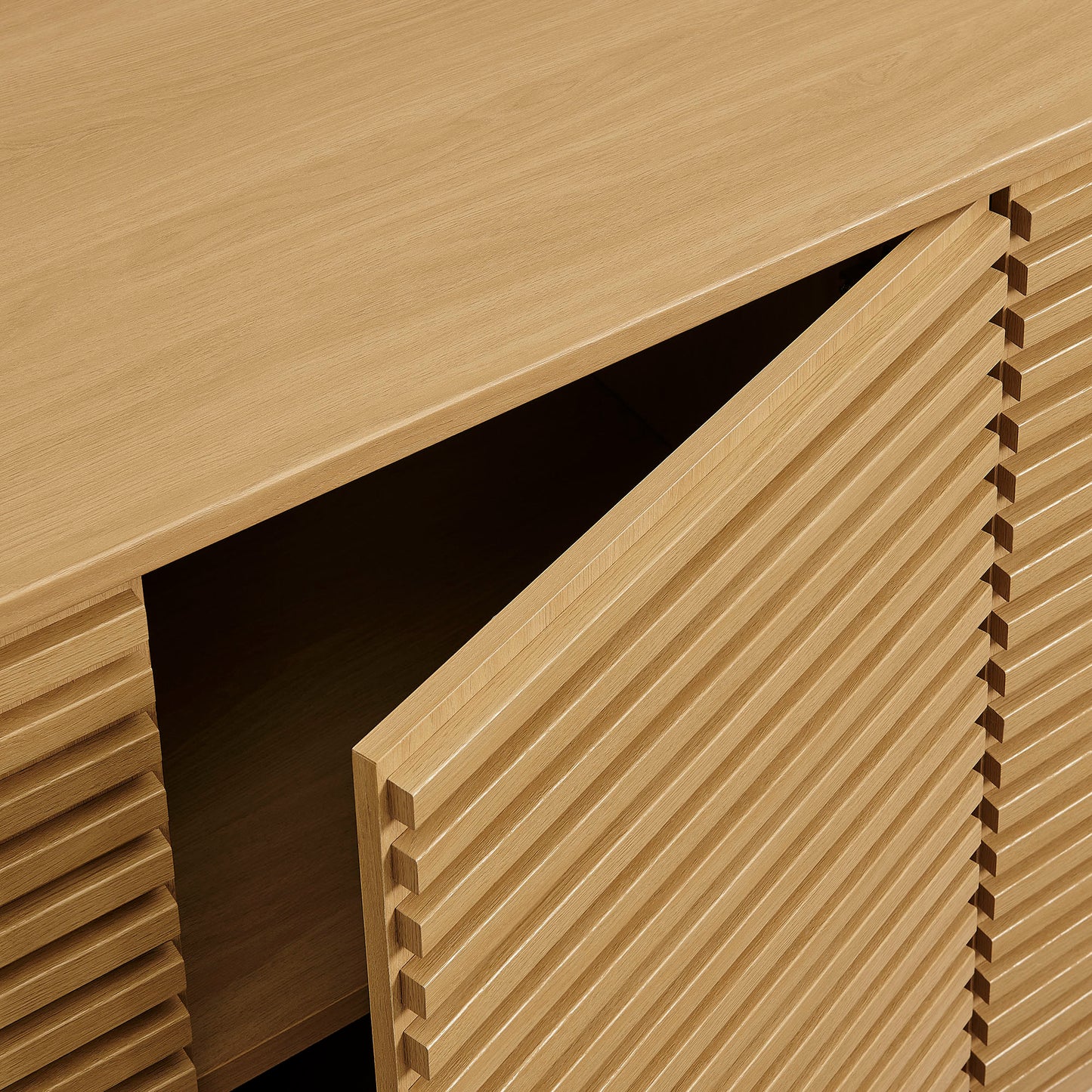 Render 4-Door Modern Fluted Sideboard Cabinet TV Stand by Modway EEI-7477