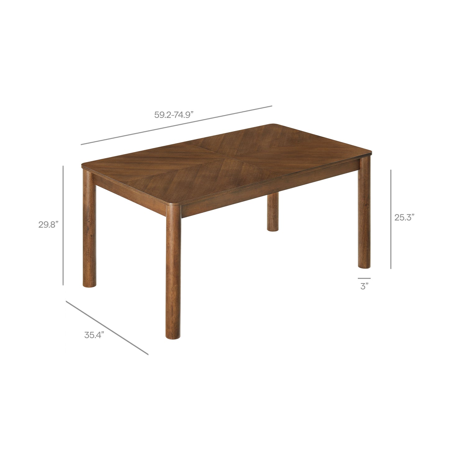 Alba 7-Piece Dining Set by Modway EEI-7483-WAL-TAU
