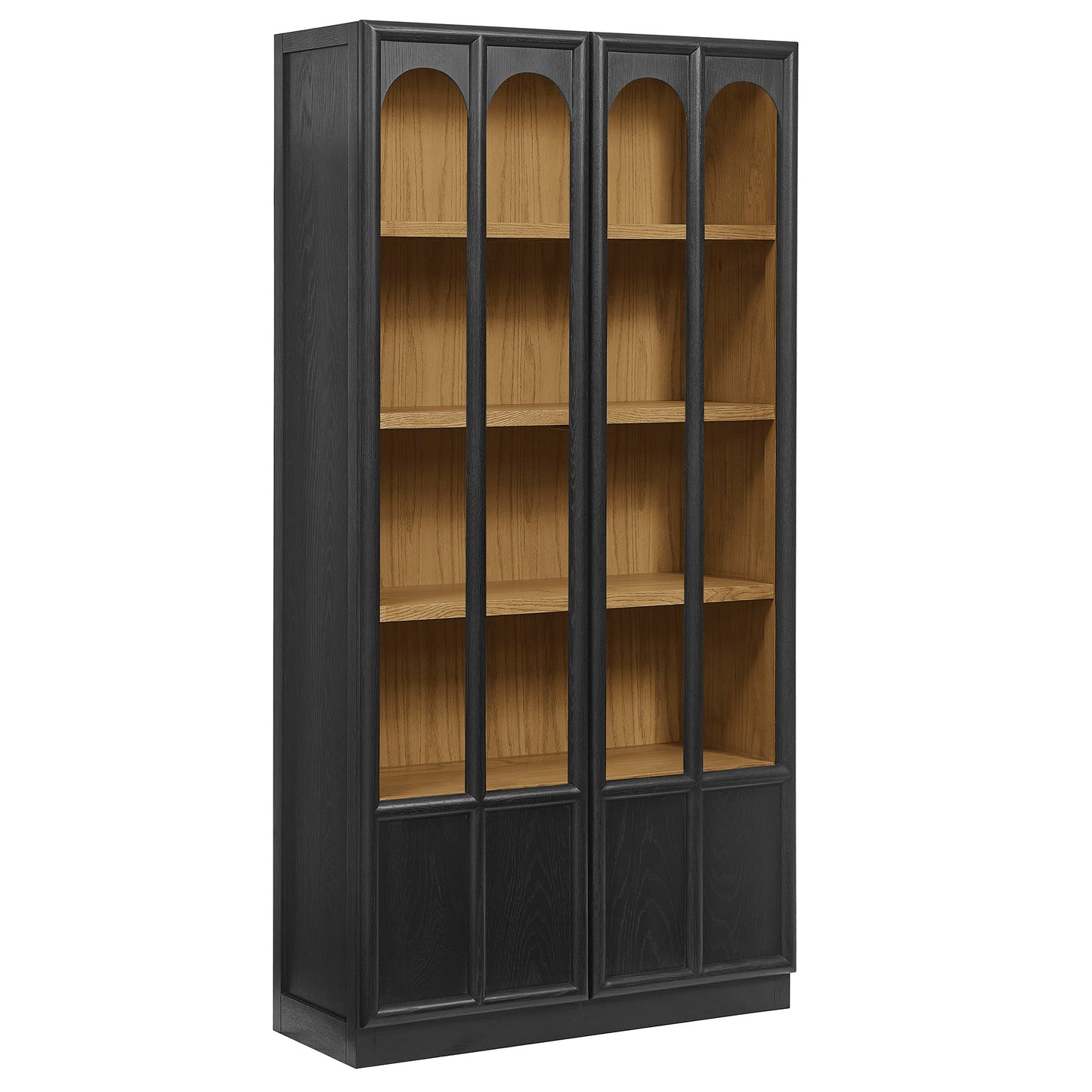 Anwen Solid Wood and Glass Display Cabinet by Modway