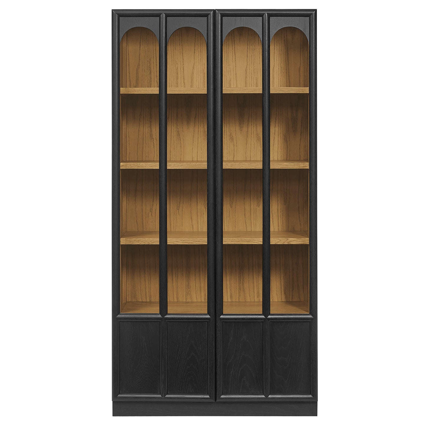 Anwen Solid Wood and Glass Display Cabinet by Modway