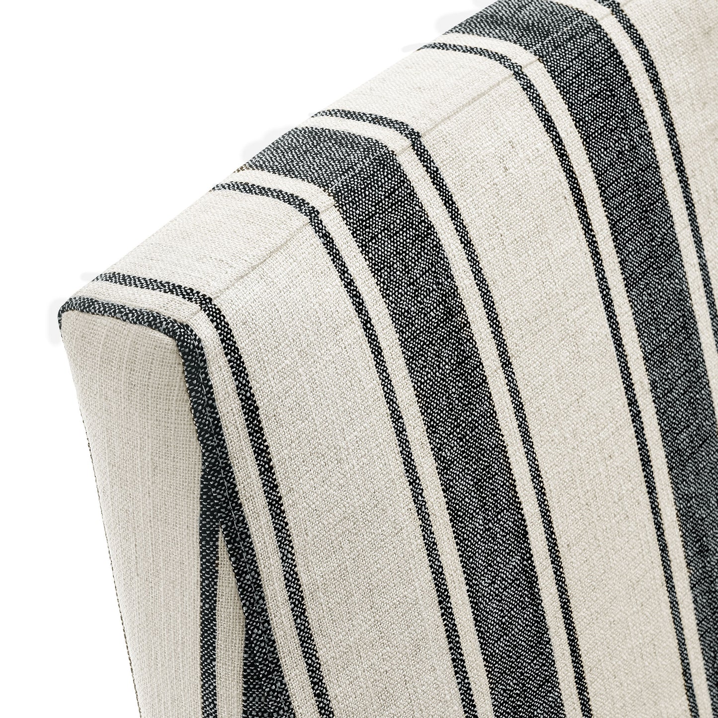 Tessera Striped Slipcovered Dining Side Chair by Modway EEI-7486-BLK