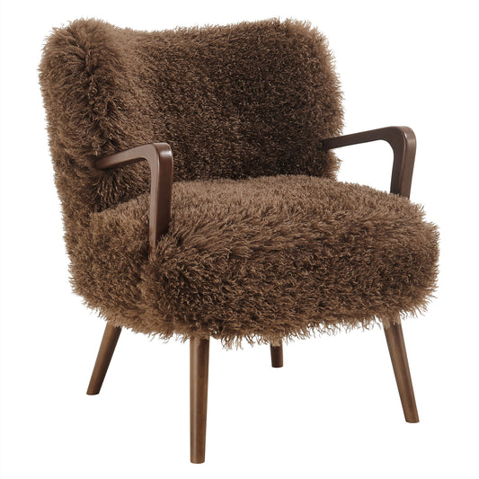 Zerra Faux Shearling Accent Armchair by Modway