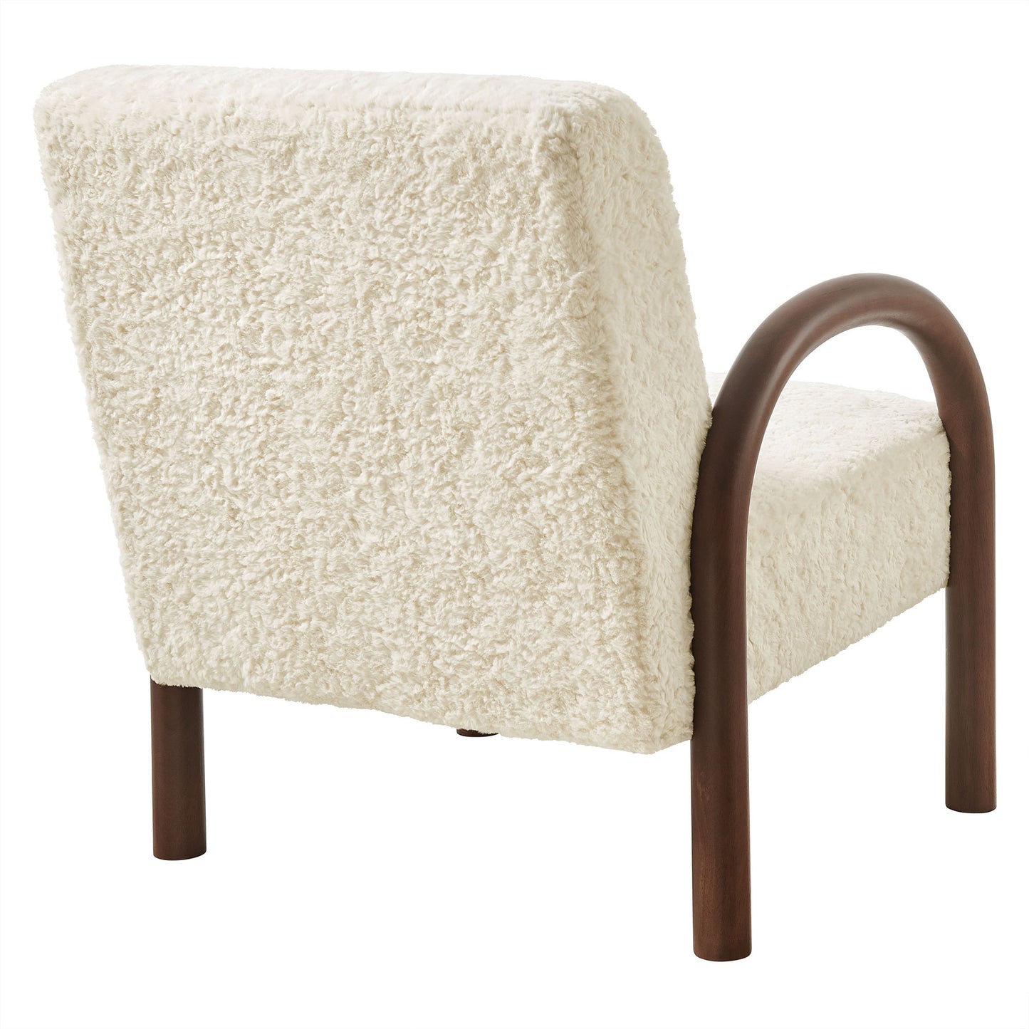 Lunet Faux Shearling Accent Armchair by Modway EEI-7489-ECR