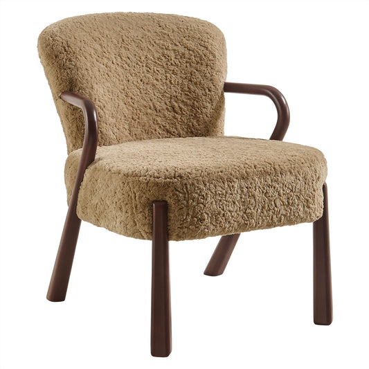 Arden Faux Shearling Accent Armchair by Modway EEI-7488-SAN