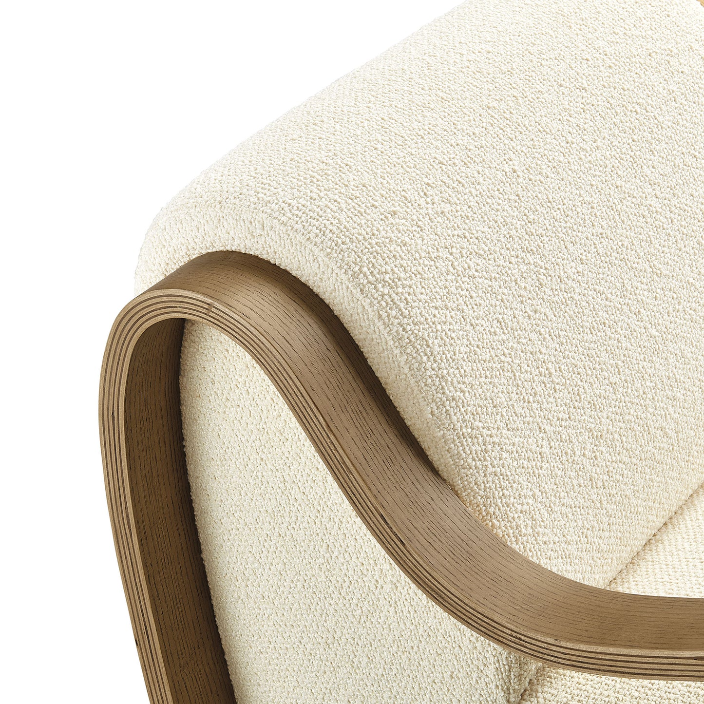 Atrium Lattice Boucle Accent Armchair by Modway
