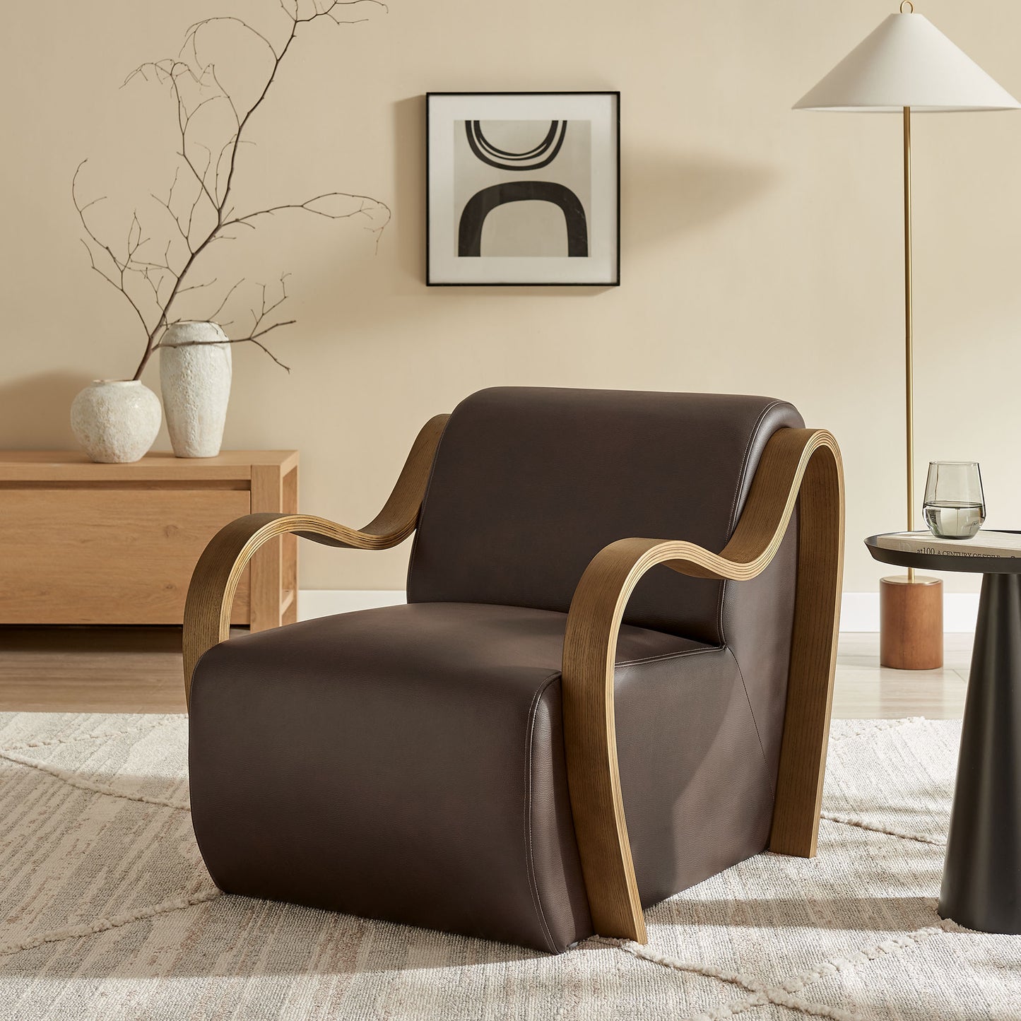 Atrium Vegan Leather Accent Armchair by Modway EEI-7491-ESP