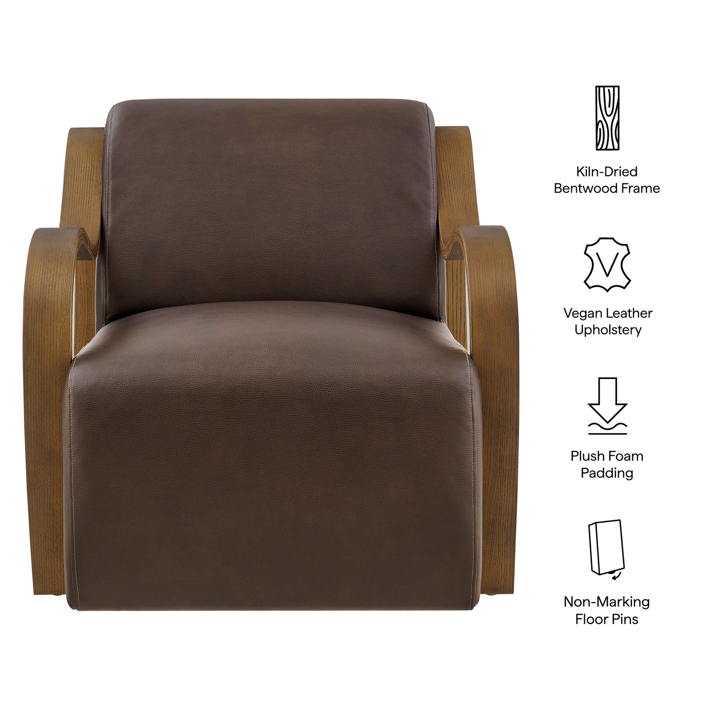Atrium Vegan Leather Accent Armchair by Modway EEI-7491-ESP