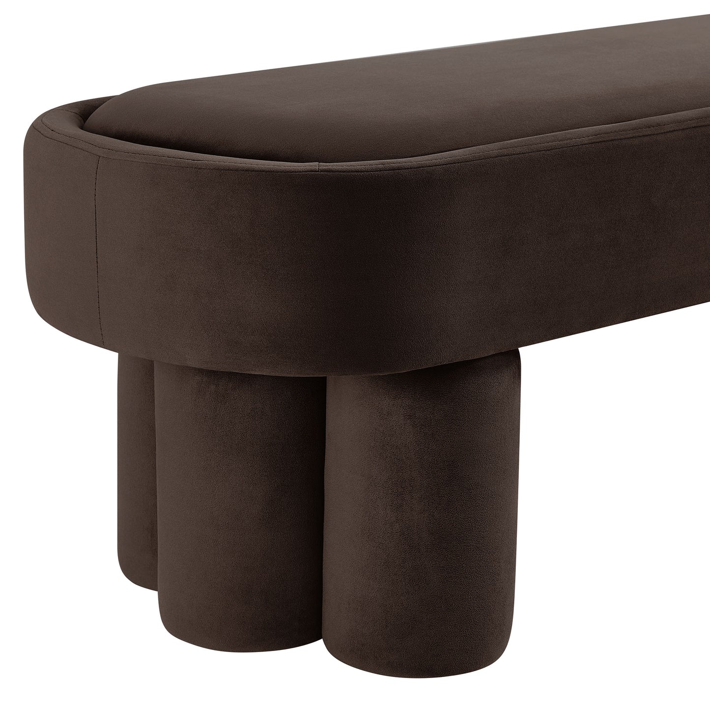 Mossi Oval Performance Velvet Accent Bench by Modway EEI-7492-CHB