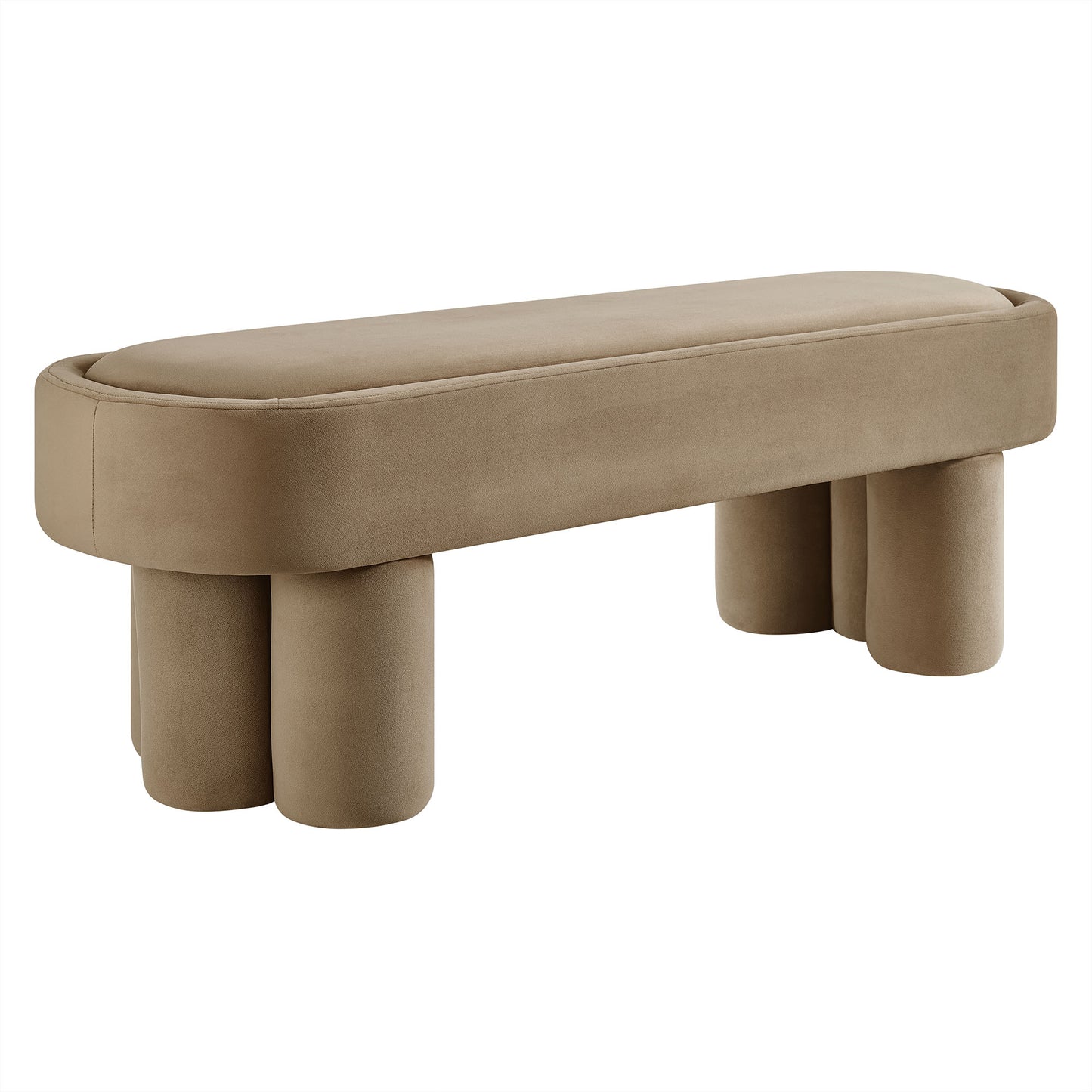 Mossi Oval Performance Velvet Accent Bench by Modway EEI-7492-TAU