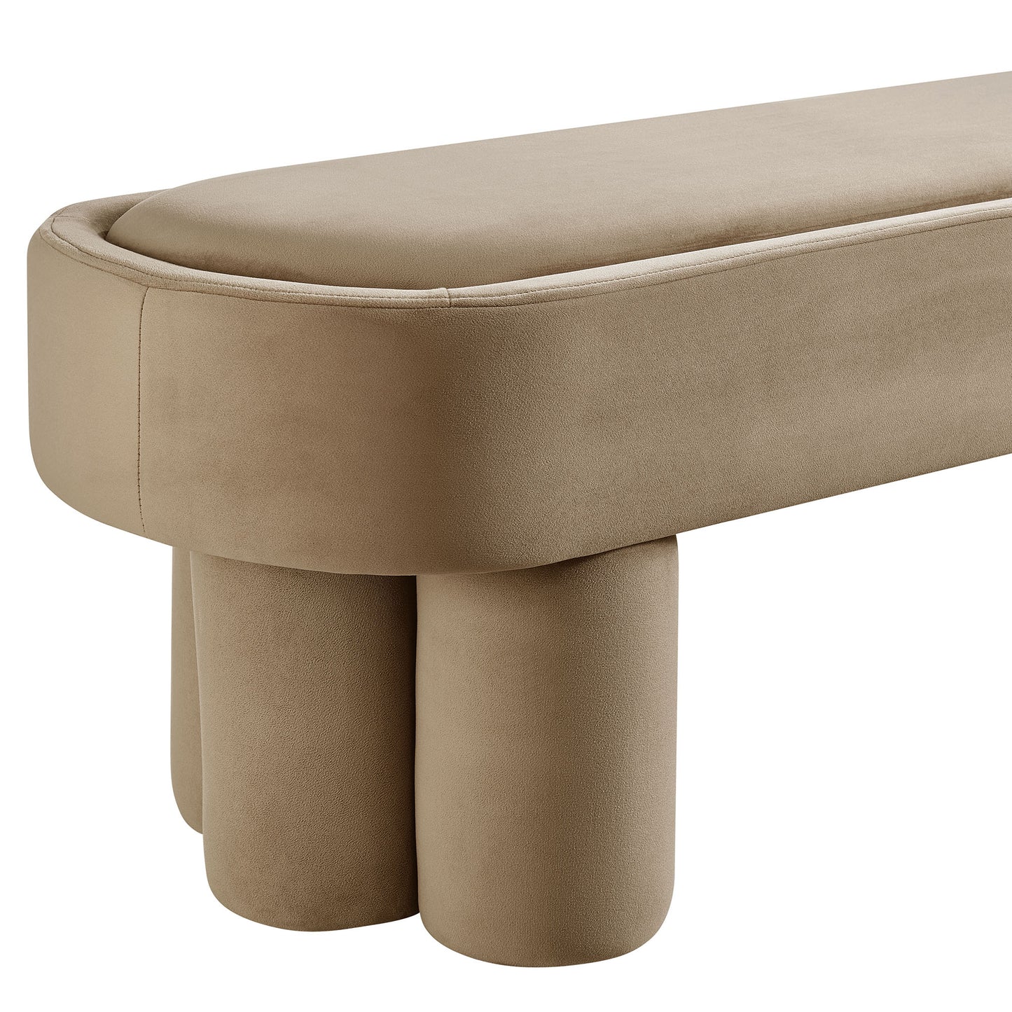 Mossi Oval Performance Velvet Accent Bench by Modway EEI-7492-TAU