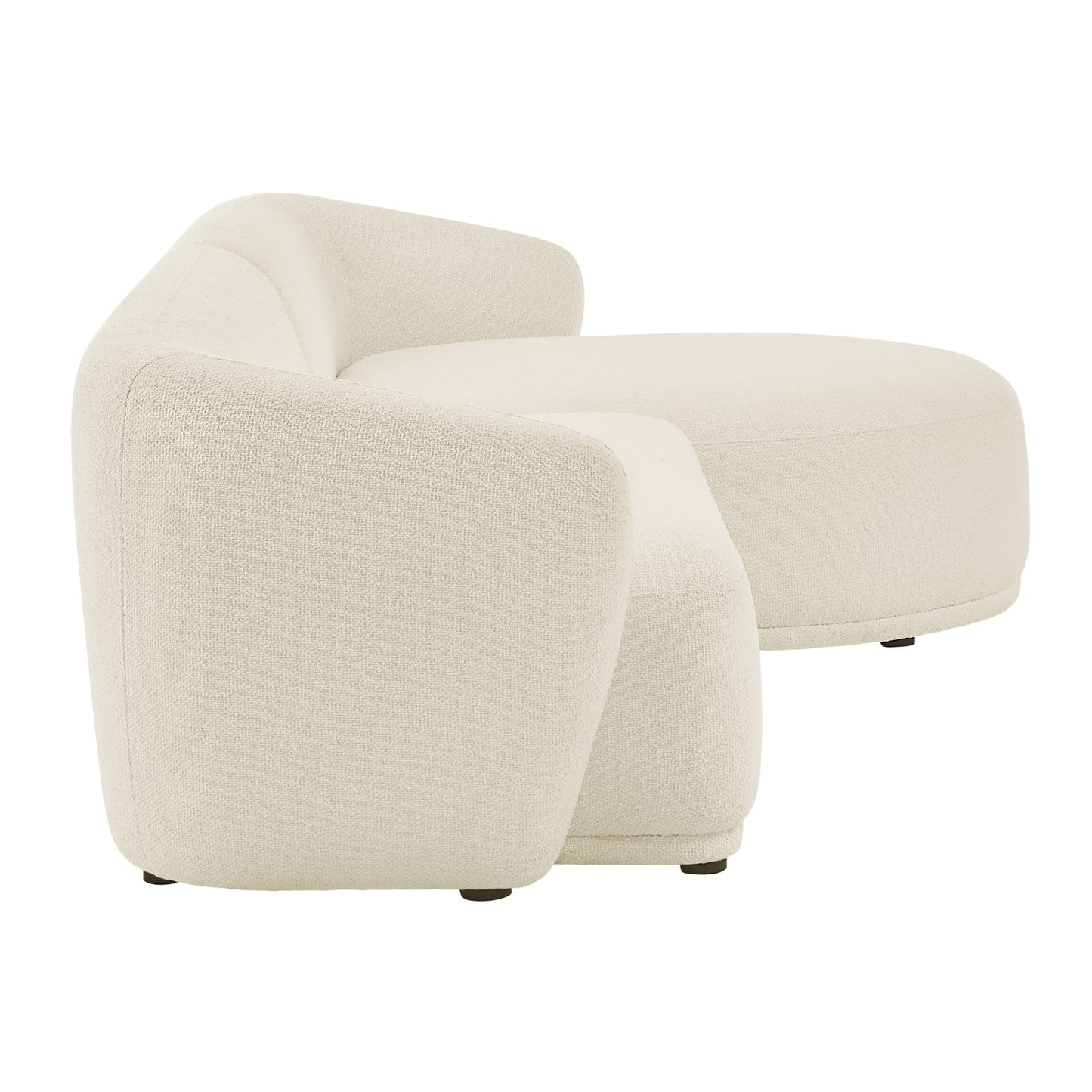 Monica 2 Piece Right Facing Boucle Fabric Modular Sofa with Chaise by Modway EEI-7503-CRE