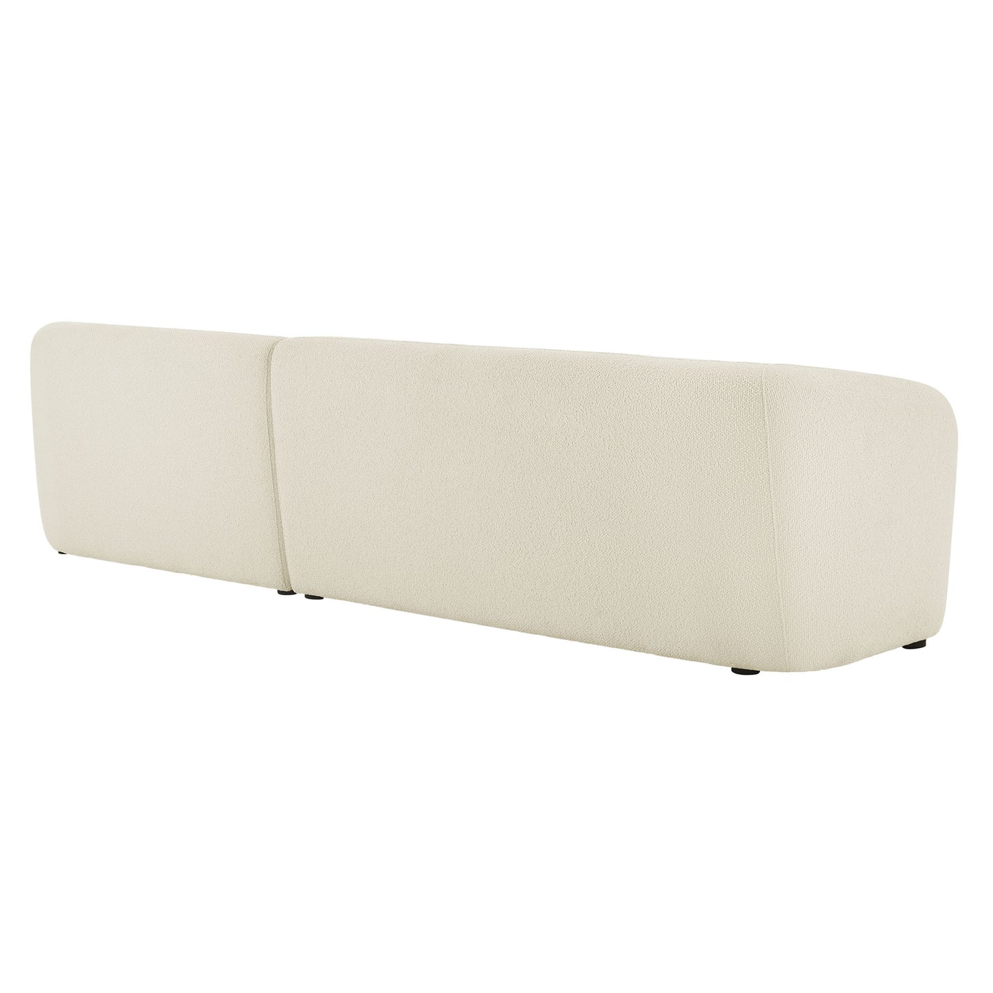Monica 2 Piece Right Facing Boucle Fabric Modular Sofa with Chaise by Modway EEI-7503-CRE