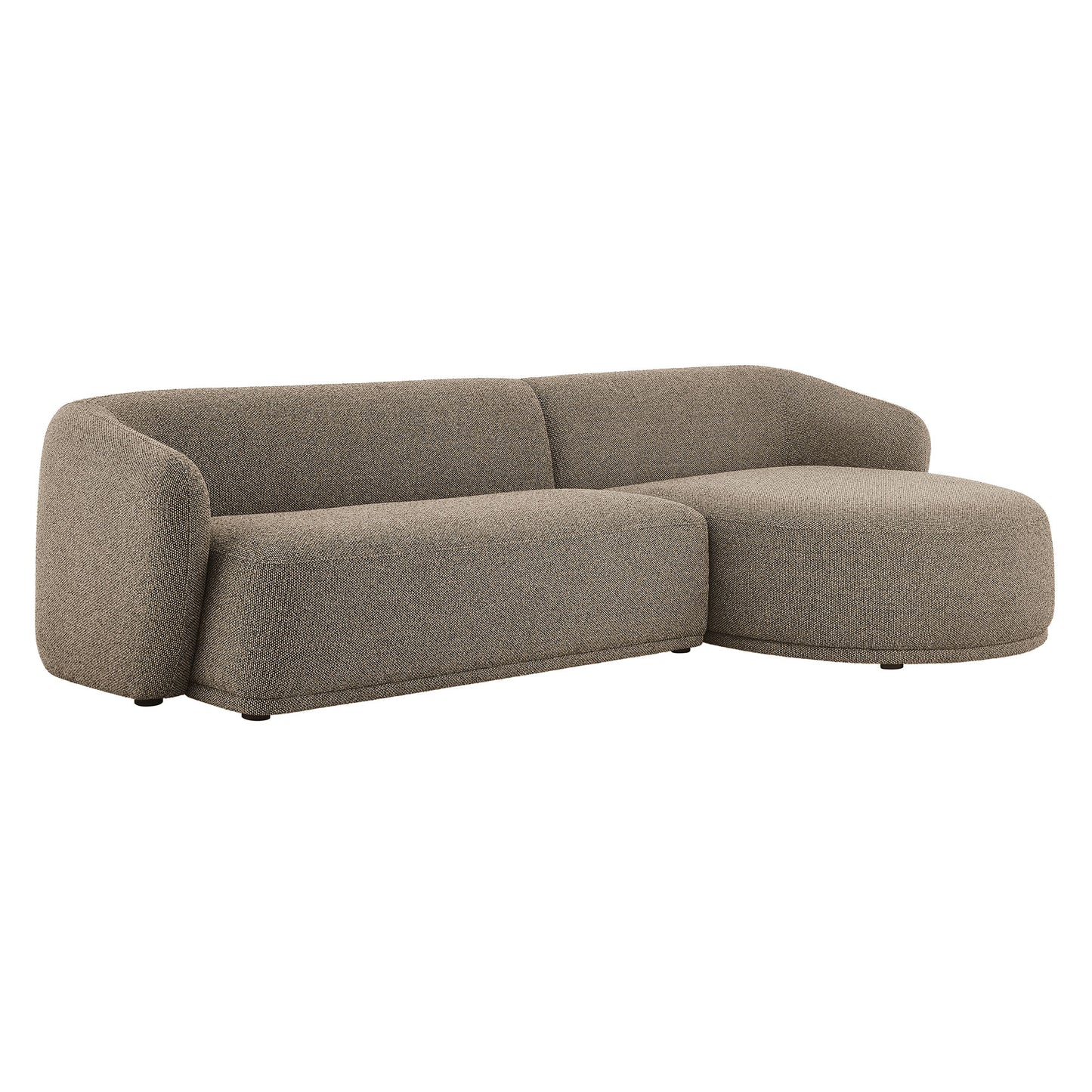 Monica 2 Piece Right Facing Boucle Fabric Modular Sofa with Chaise by Modway EEI-7503-ETH