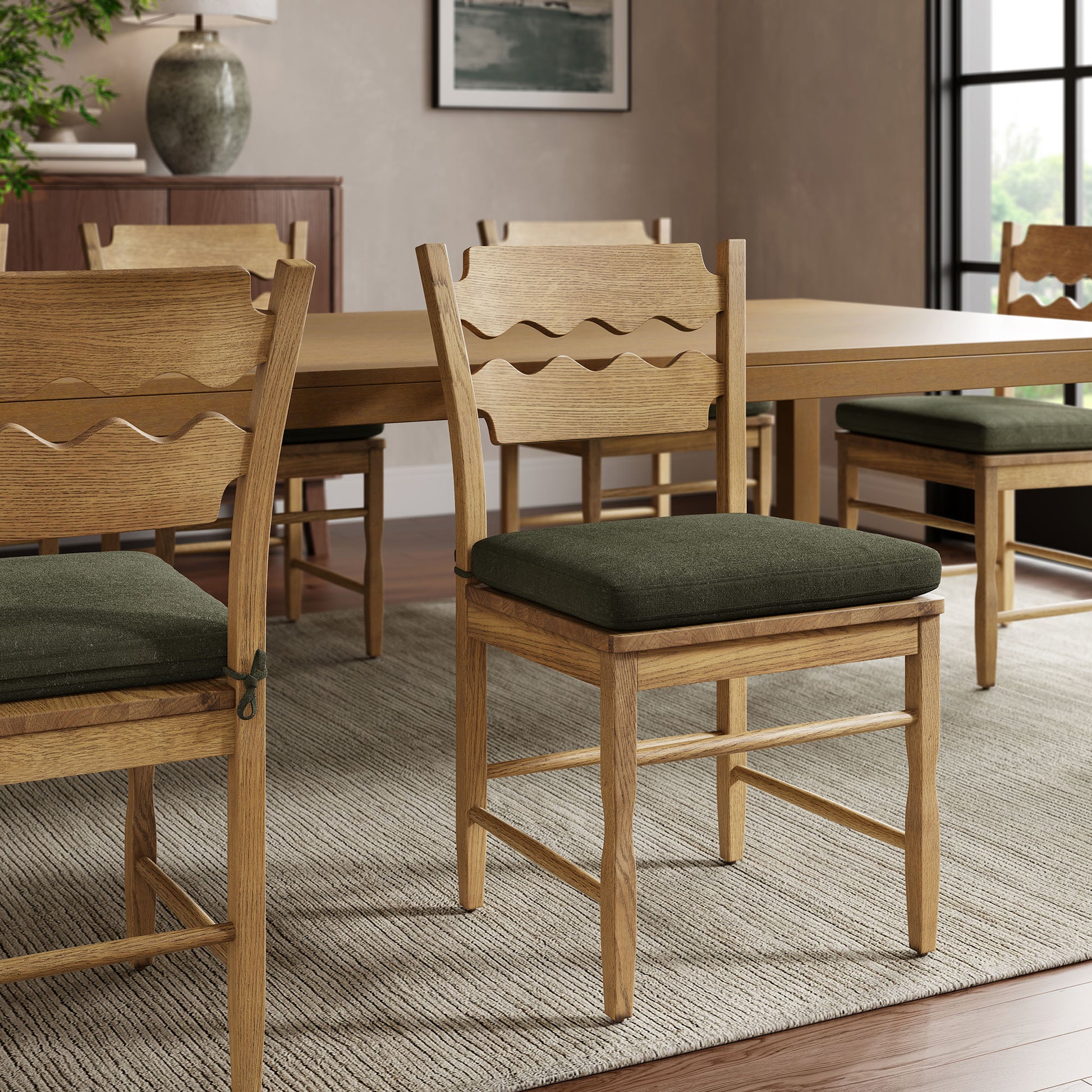 Jax Fabric Dining Chair Seat Cushion by Modway