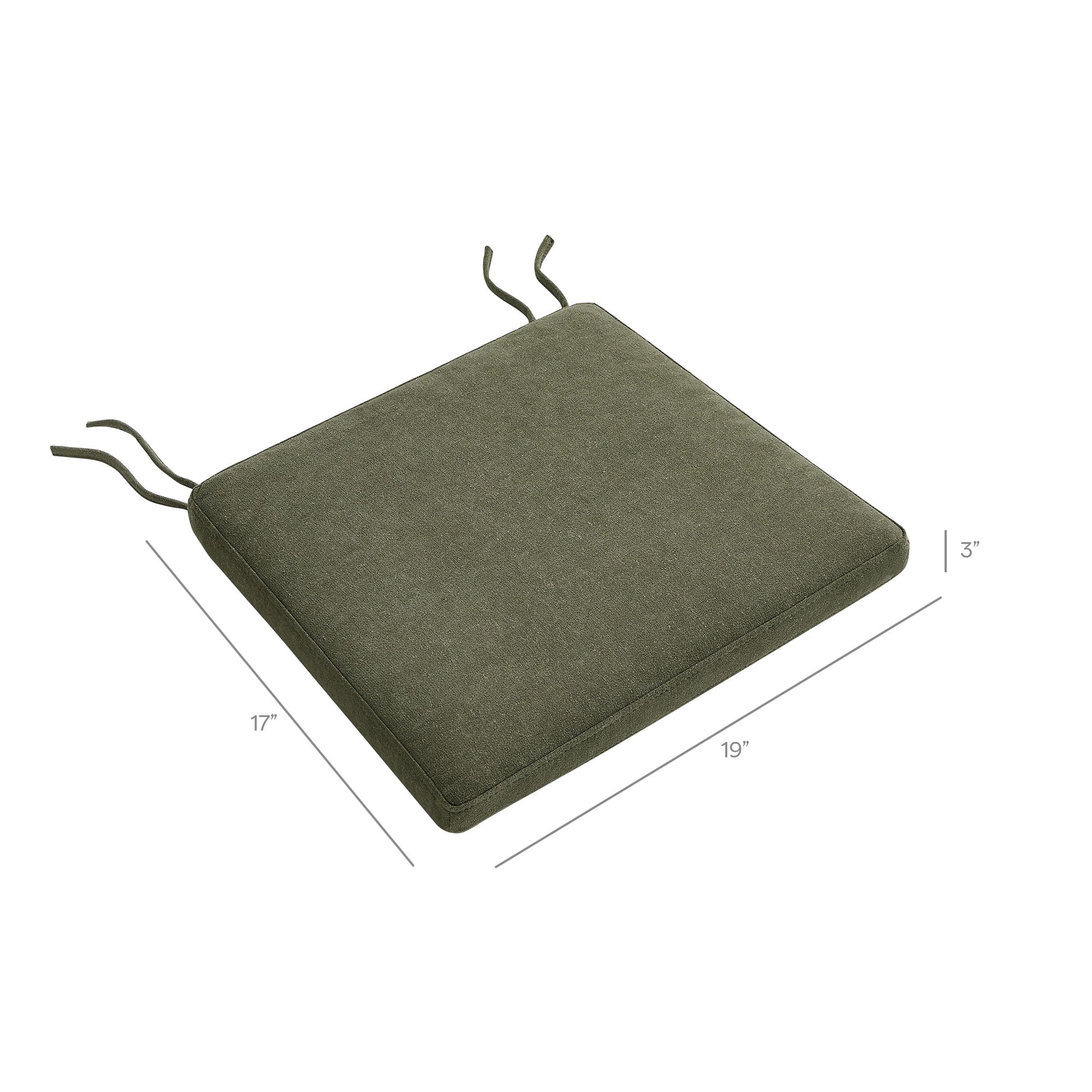 Jax Fabric Dining Chair Seat Cushion by Modway