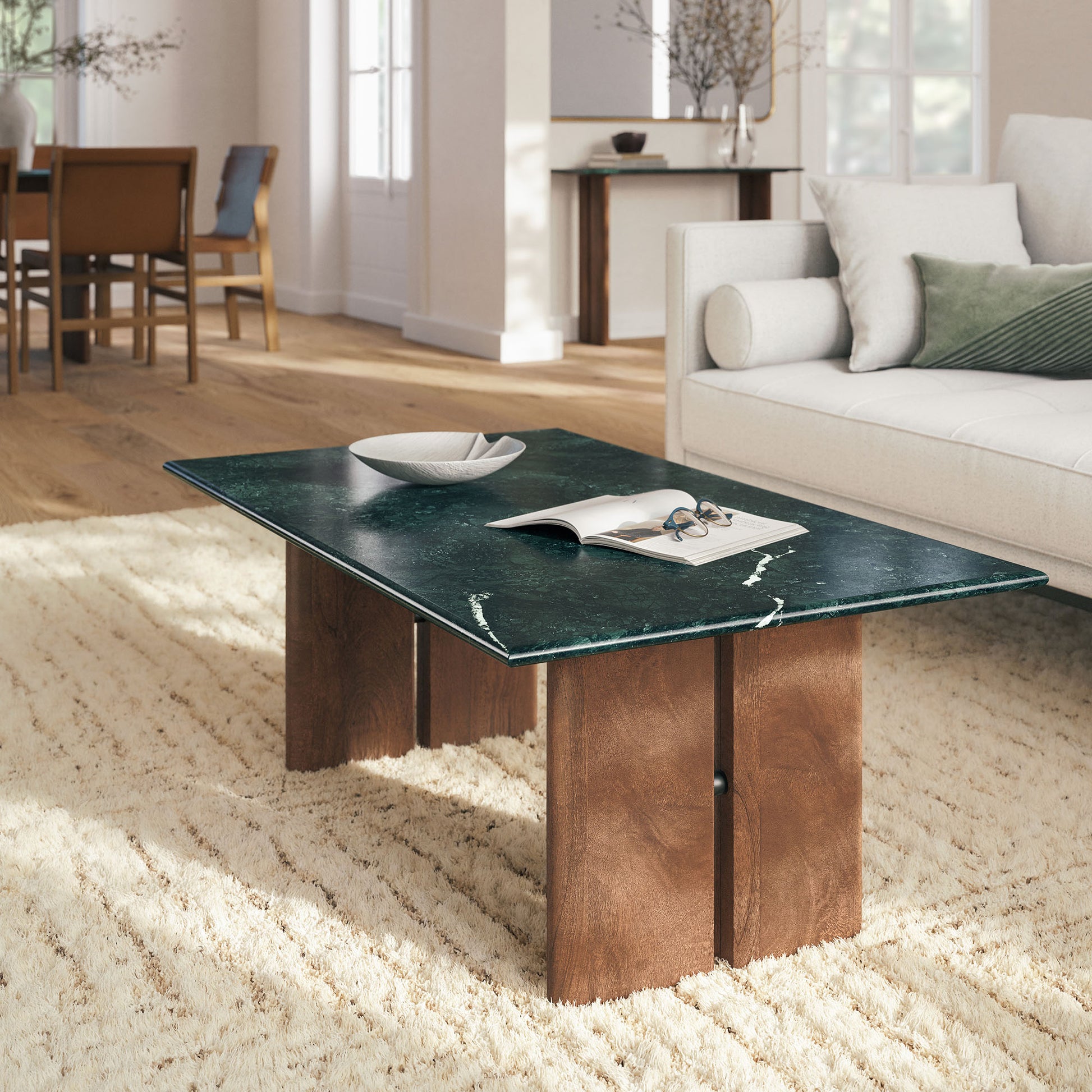 Amistad Marble Coffee Table by Modway
