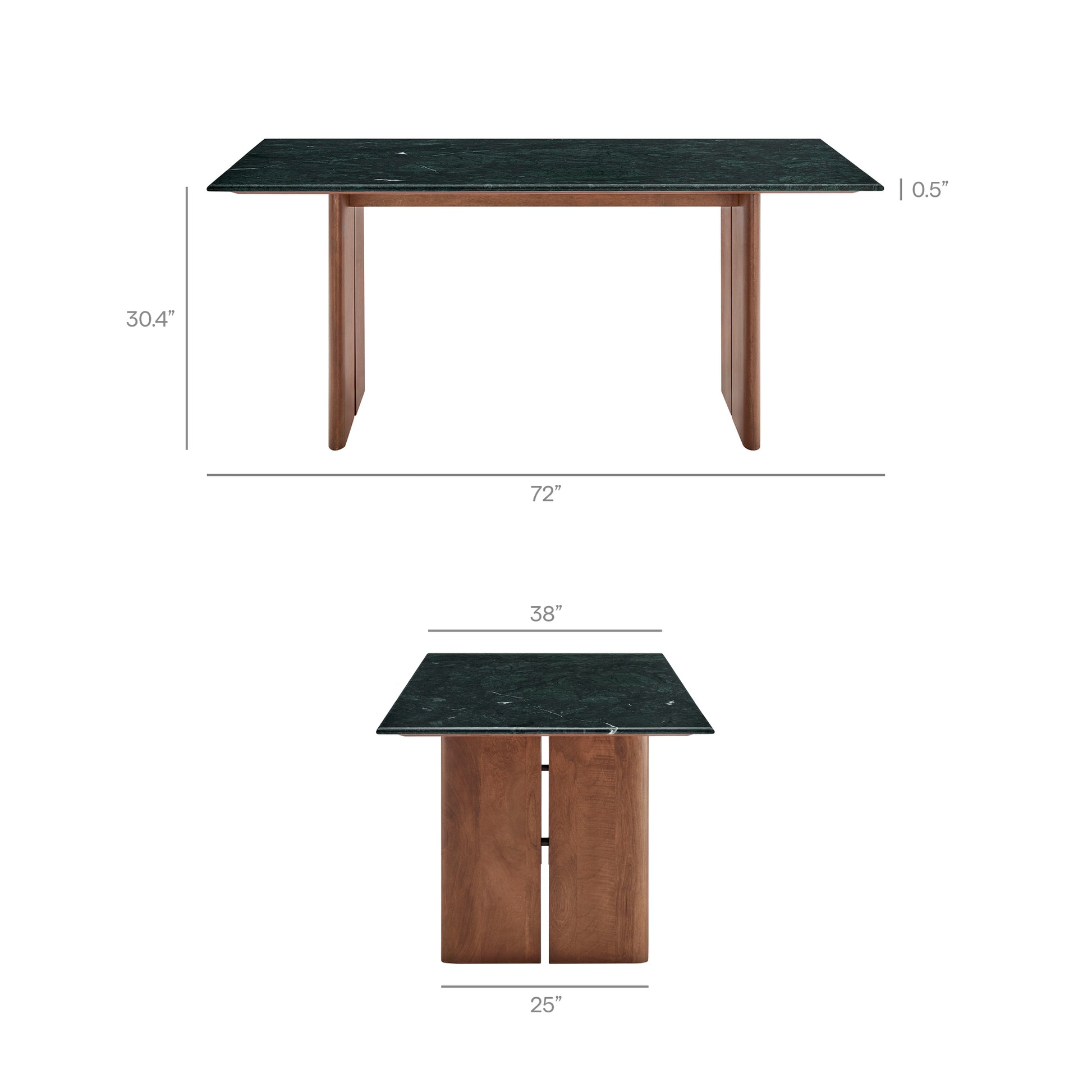 Amistad 72 Inch Marble Dining Table by Modway