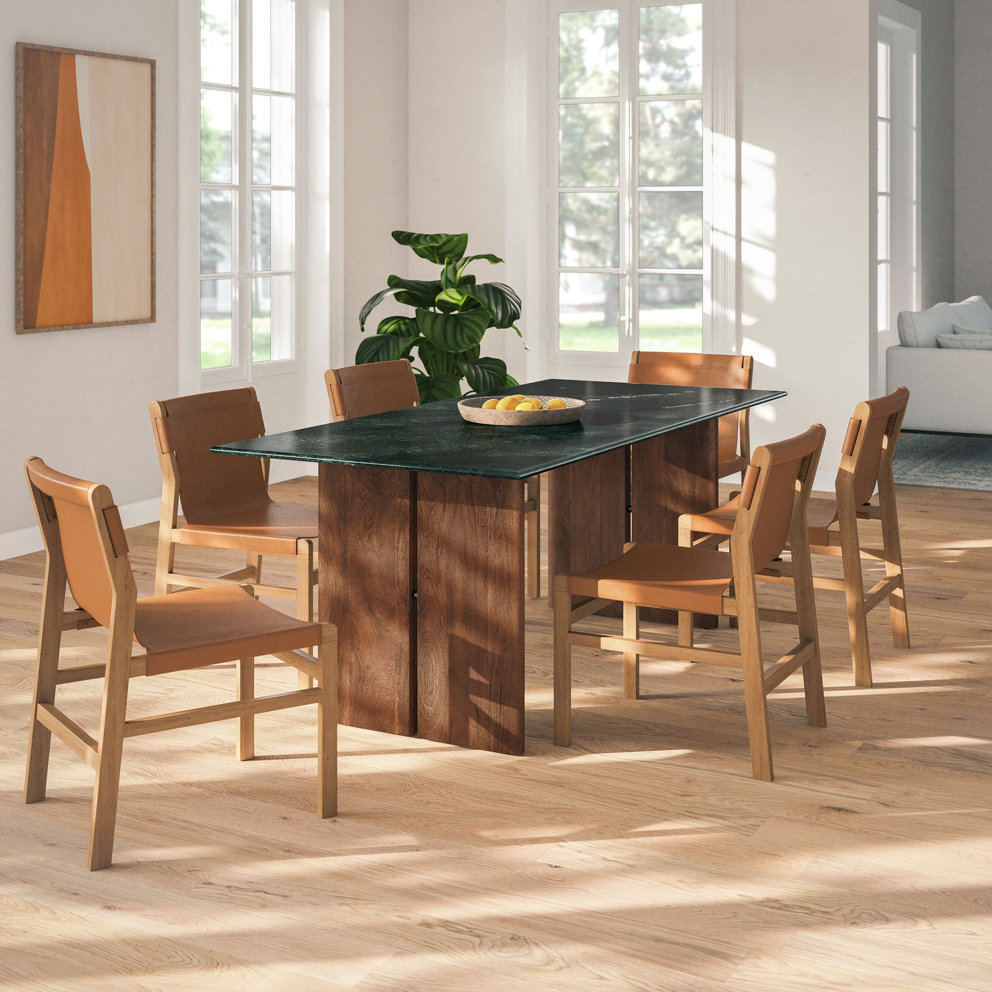 Amistad 86 Inch Marble Dining Table by Modway