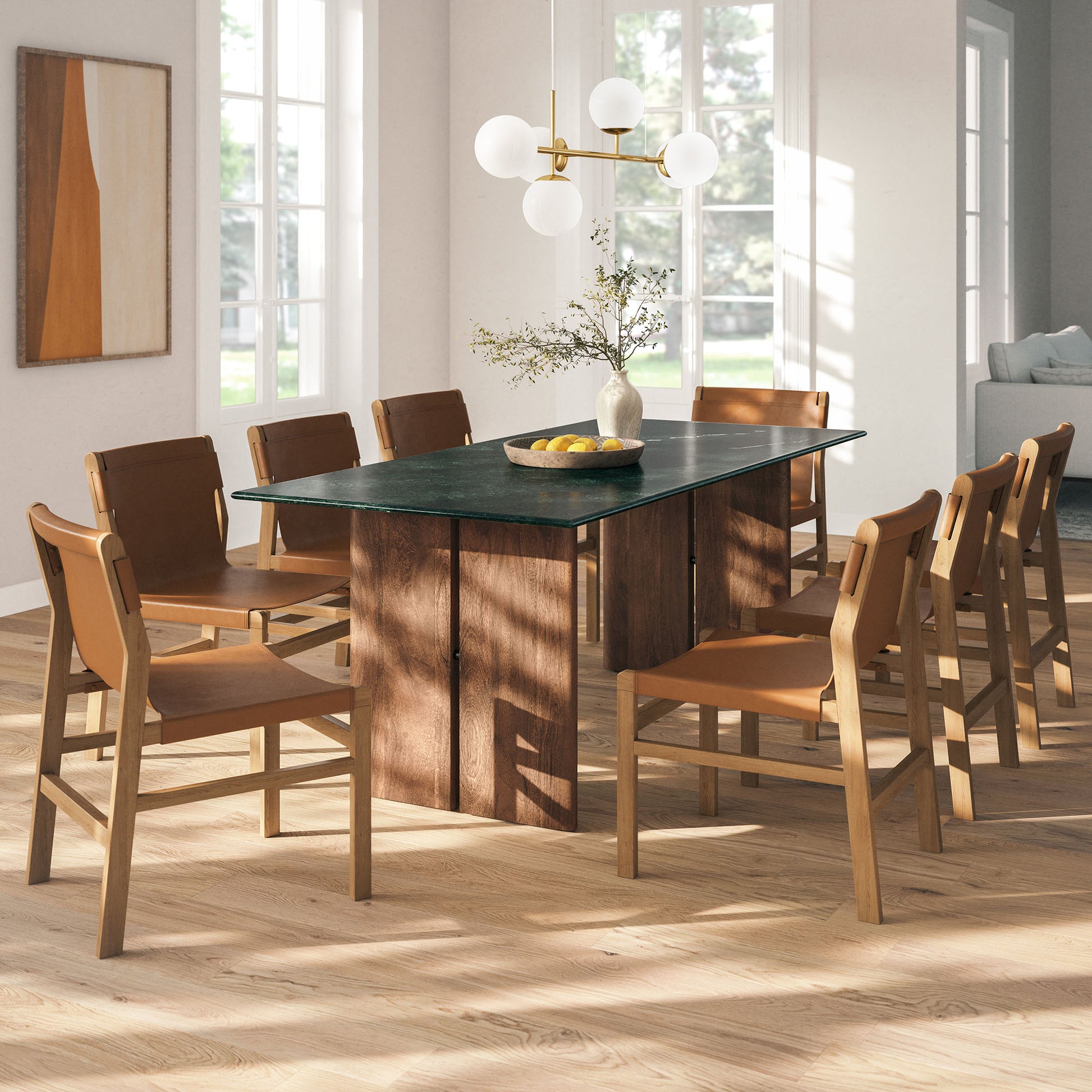Amistad 86 Inch Marble Dining Table by Modway