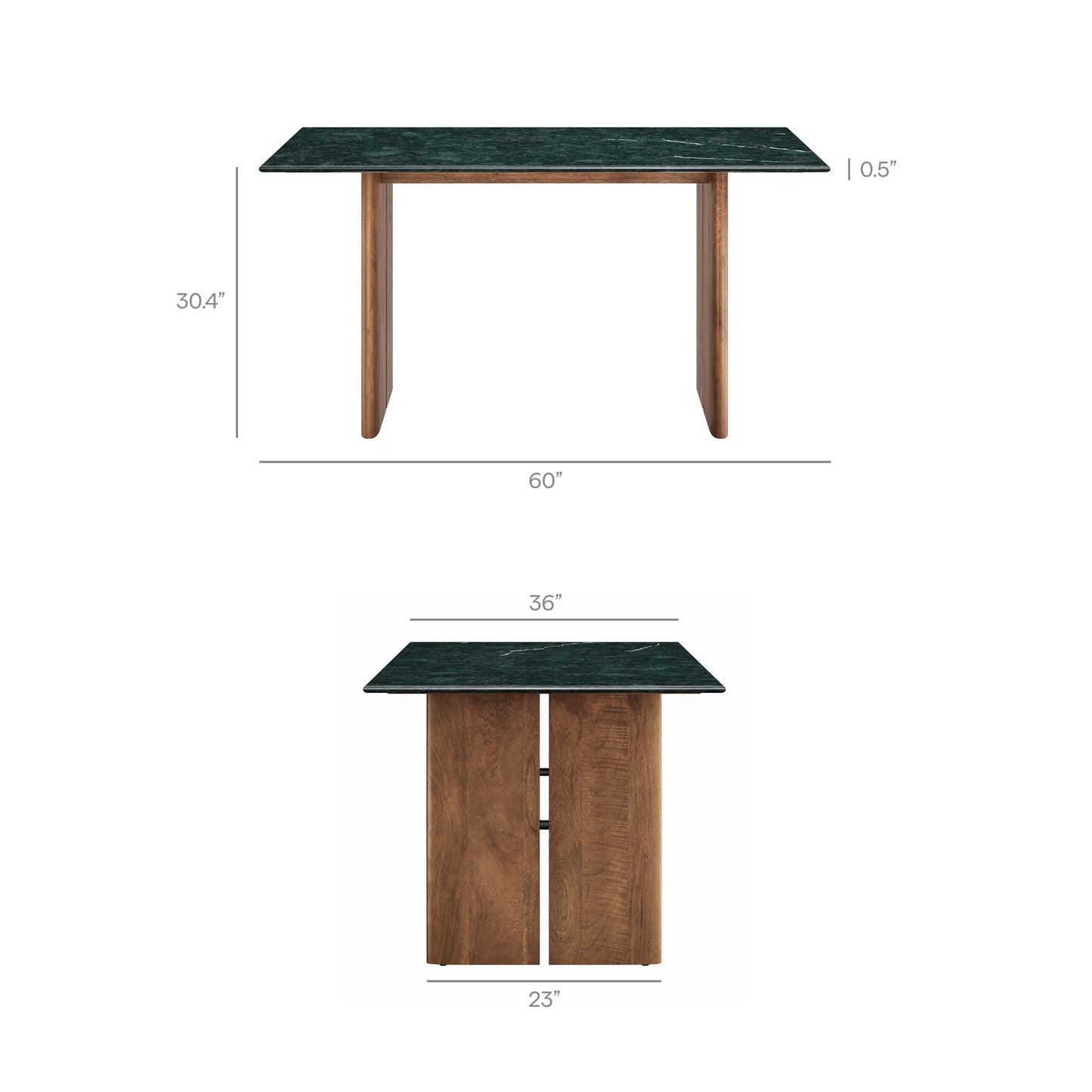 Amistad 60 Inch Marble Dining Table by Modway
