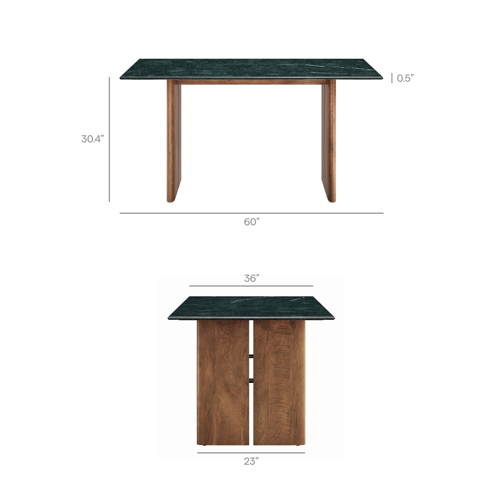 Amistad 60 Inch Marble Dining Table by Modway