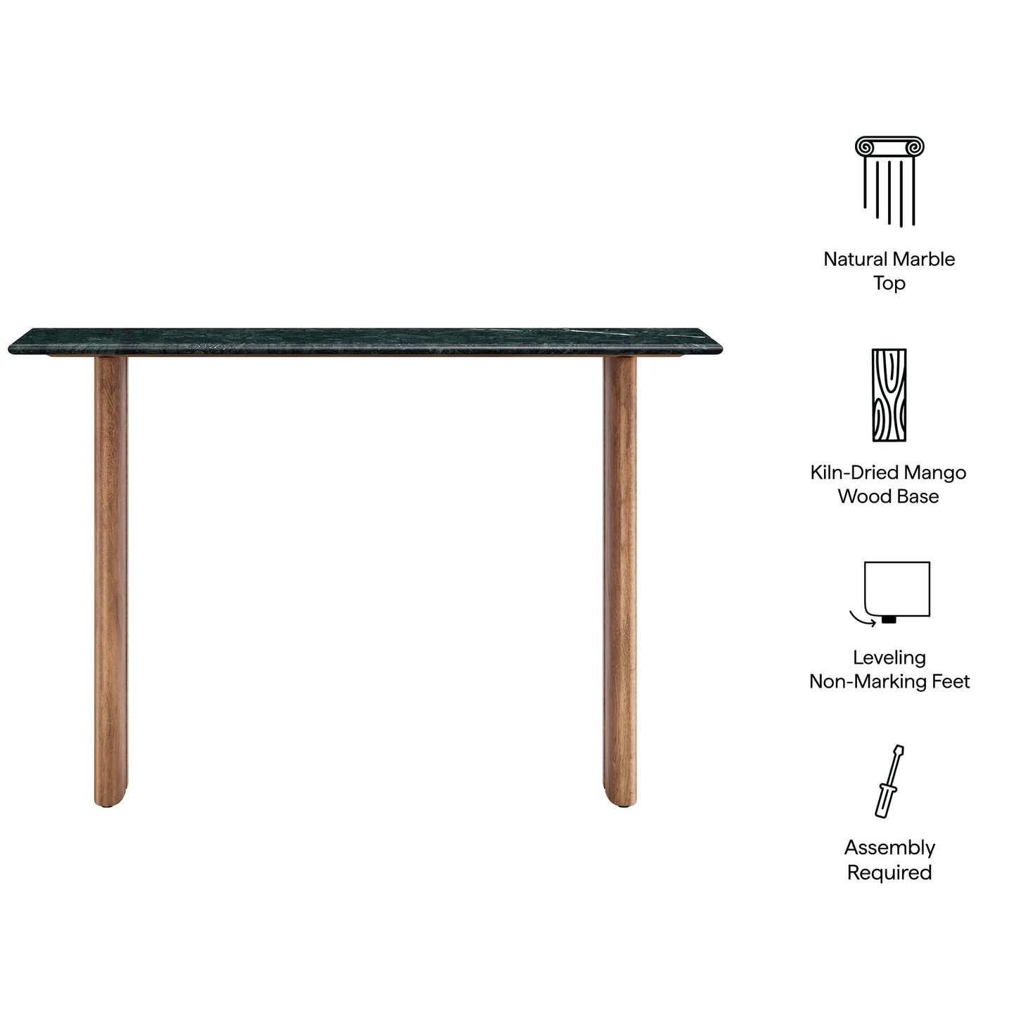 Amistad 46 Inch Marble Console Table by Modway