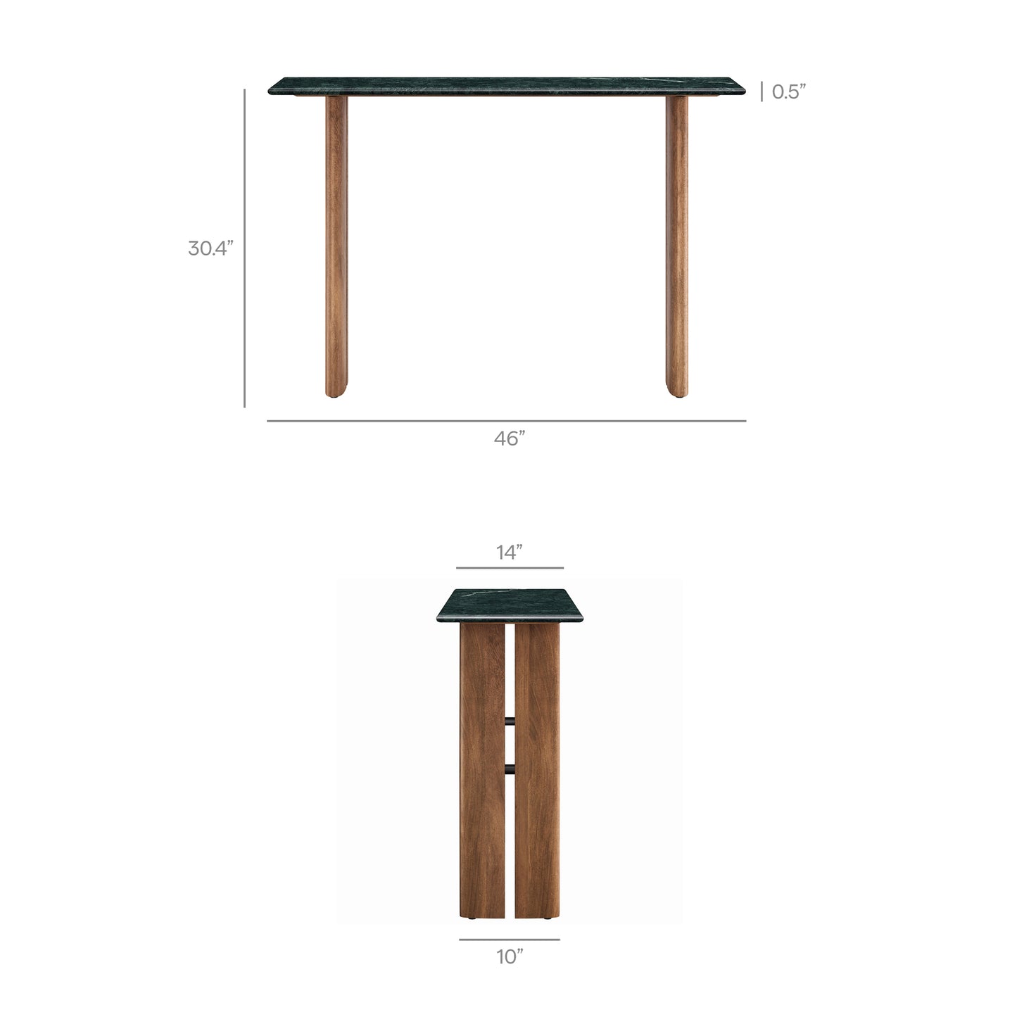 Amistad 46 Inch Marble Console Table by Modway