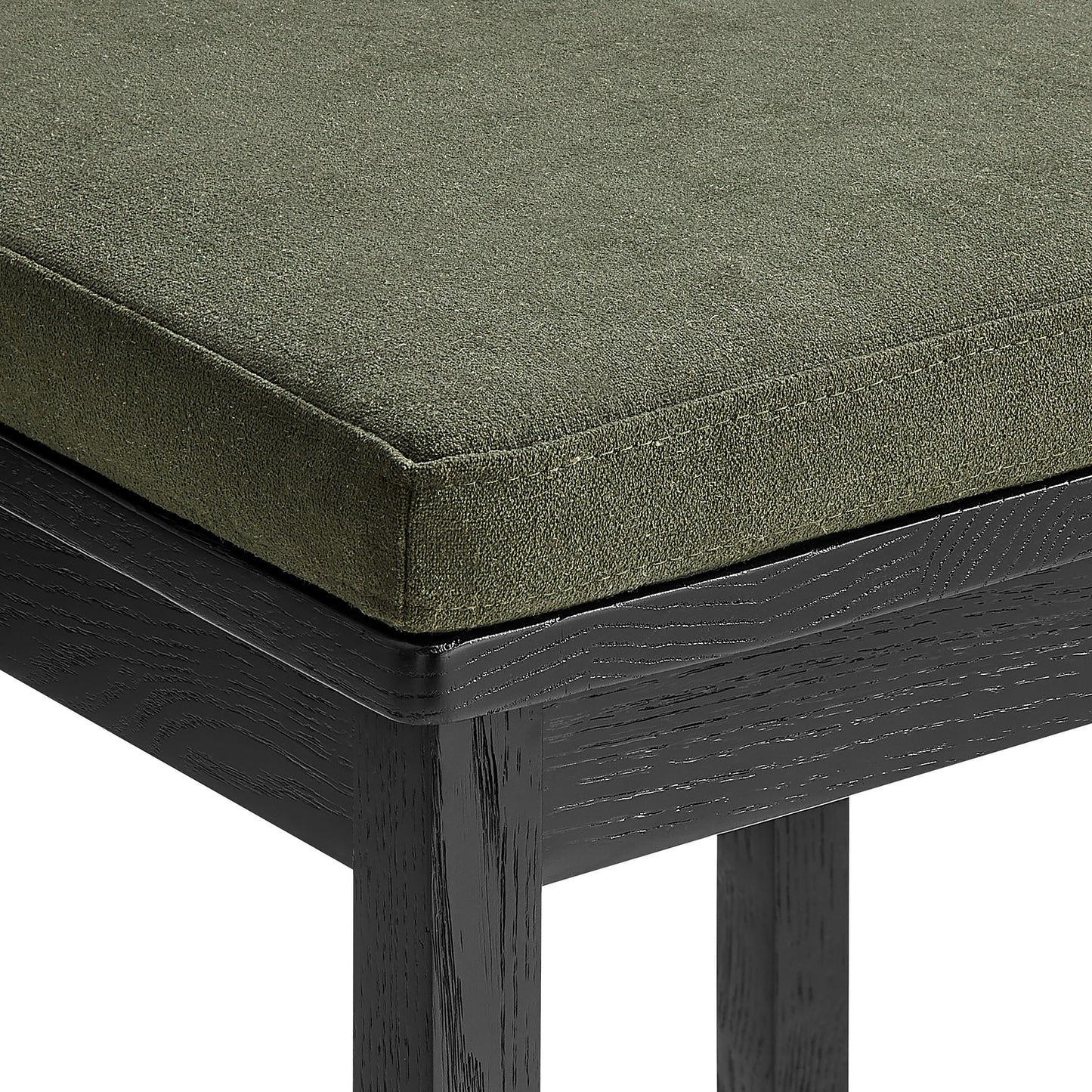 Jax Oak Wood Counter Stool With Wavy Razor Back and Cushion by Modway