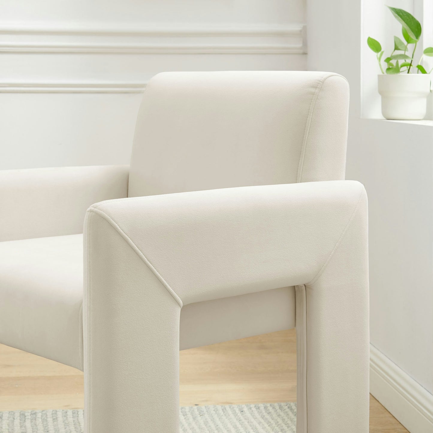 Daven Stain-Resistant Performance Velvet Dining Armchair by Modway