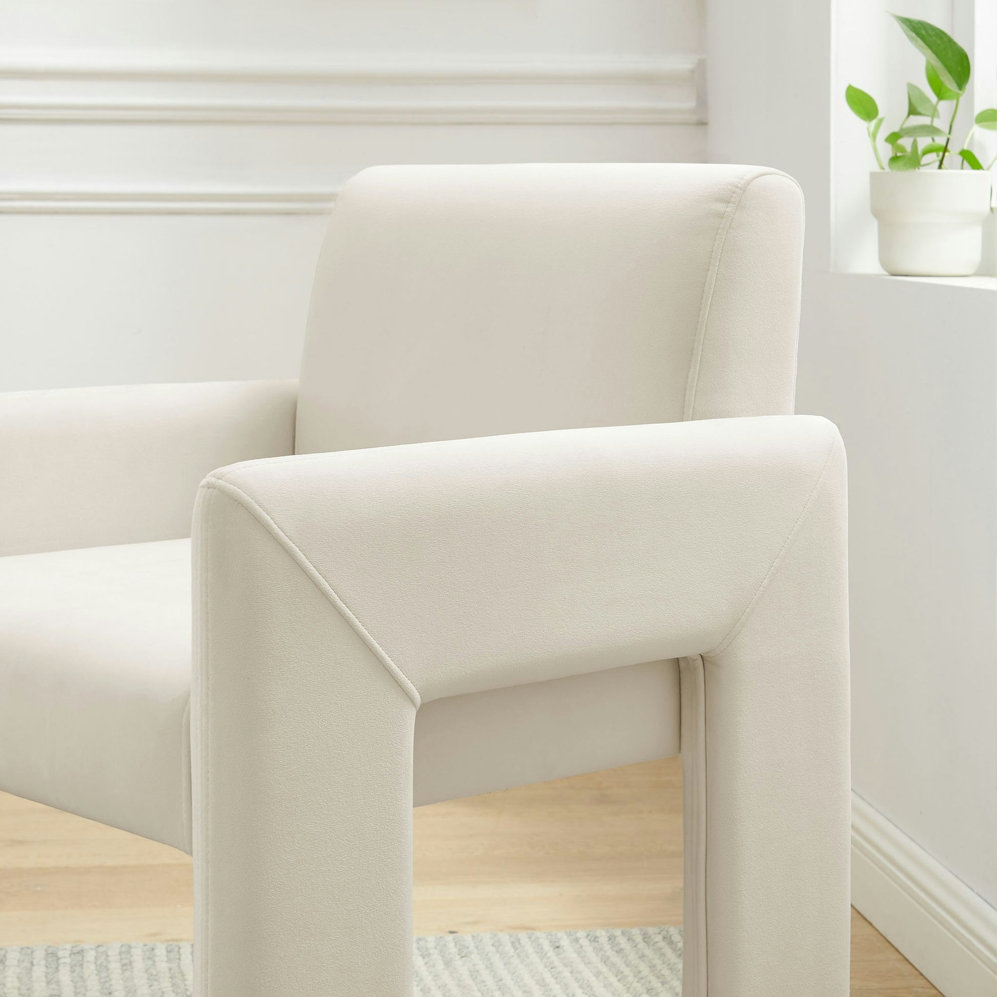 Daven Stain-Resistant Performance Velvet Dining Armchair by Modway