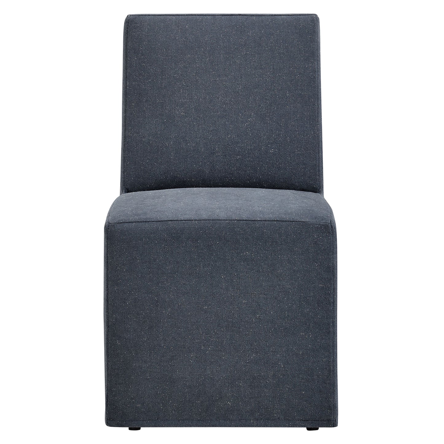 Tessera Upholstered Linen-Blend Slipcovered Dining Chair