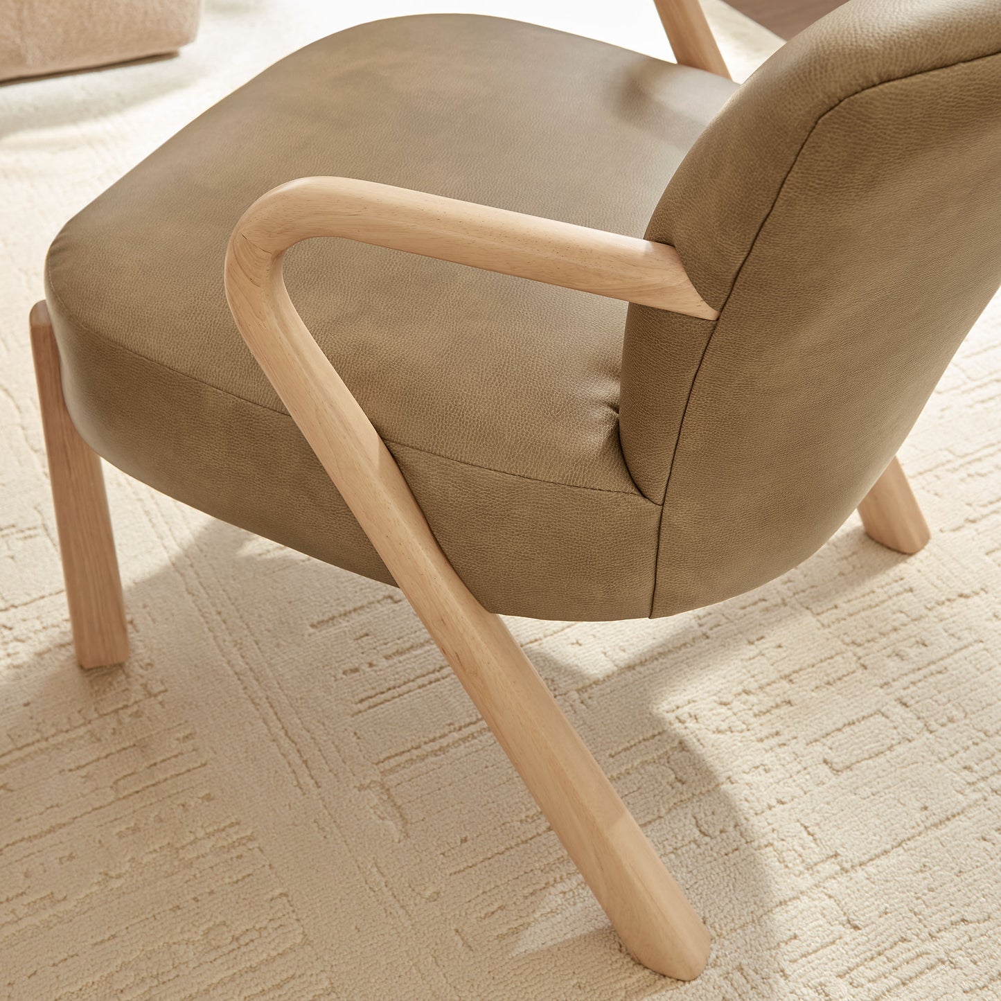 Arden Faux Leather Upholstered Accent Armchair by Modway EEI-7529-TST