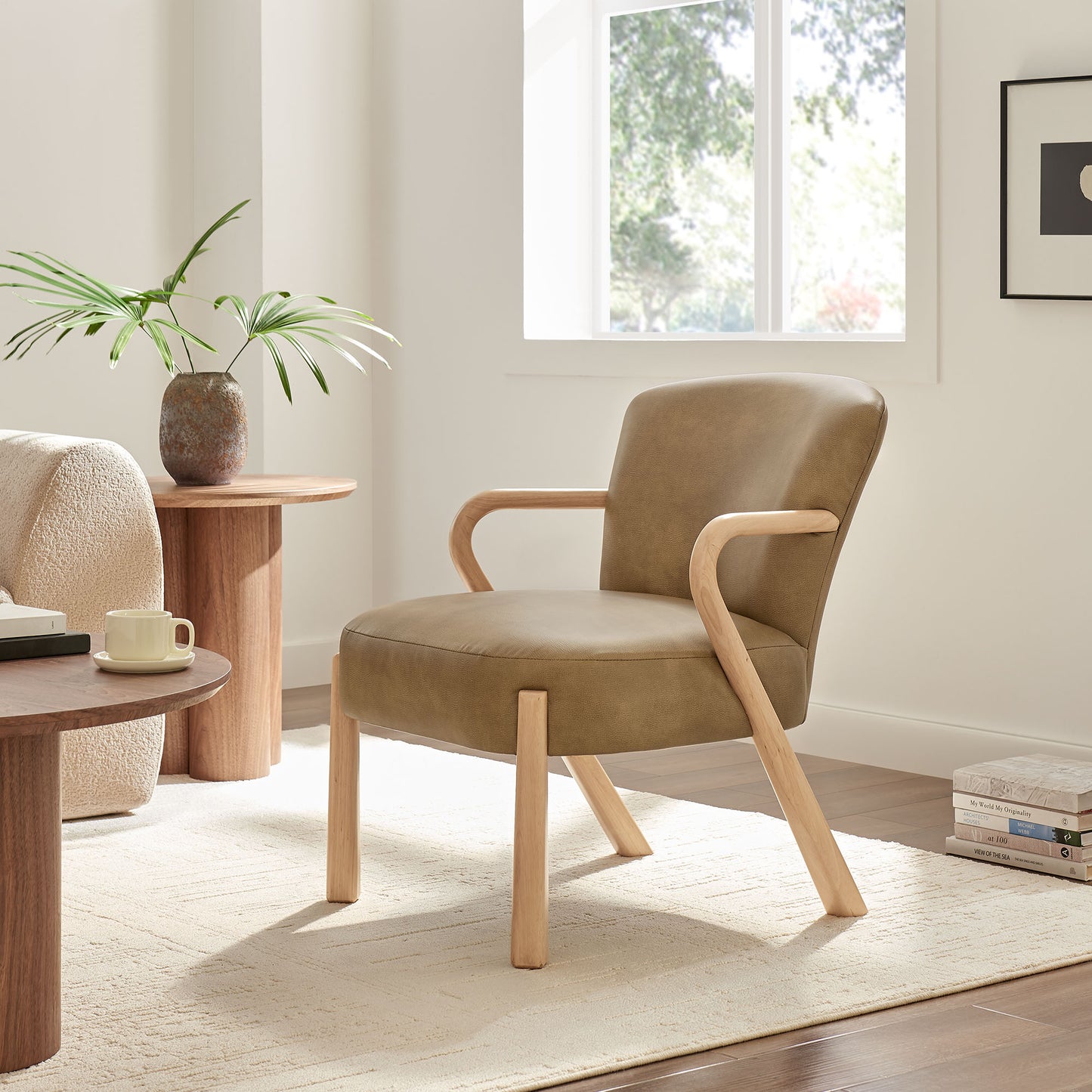 Arden Faux Leather Upholstered Accent Armchair by Modway EEI-7529-TST