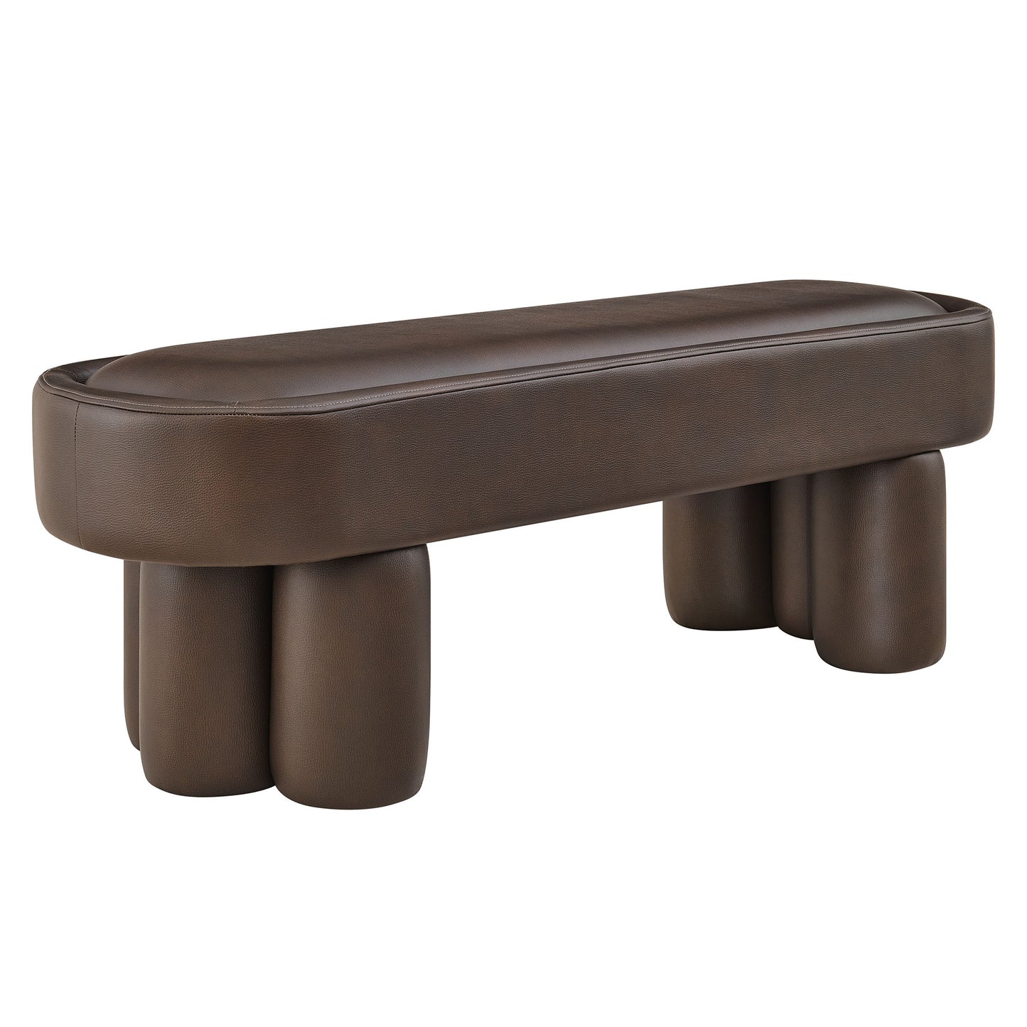 Mossi 52-Inch Oval Vegan Leather Bench by Modway EEI-7532-ESP