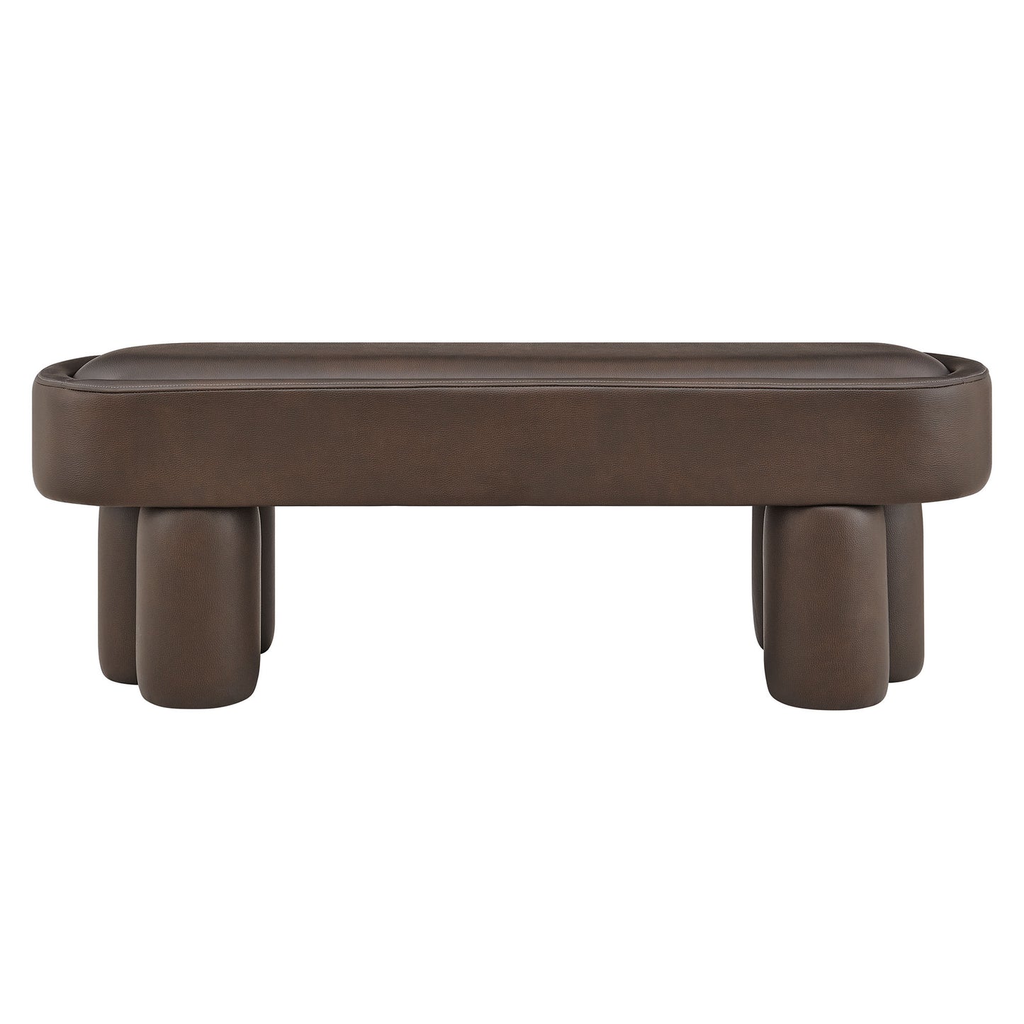 Mossi 52-Inch Oval Vegan Leather Bench by Modway EEI-7532-ESP