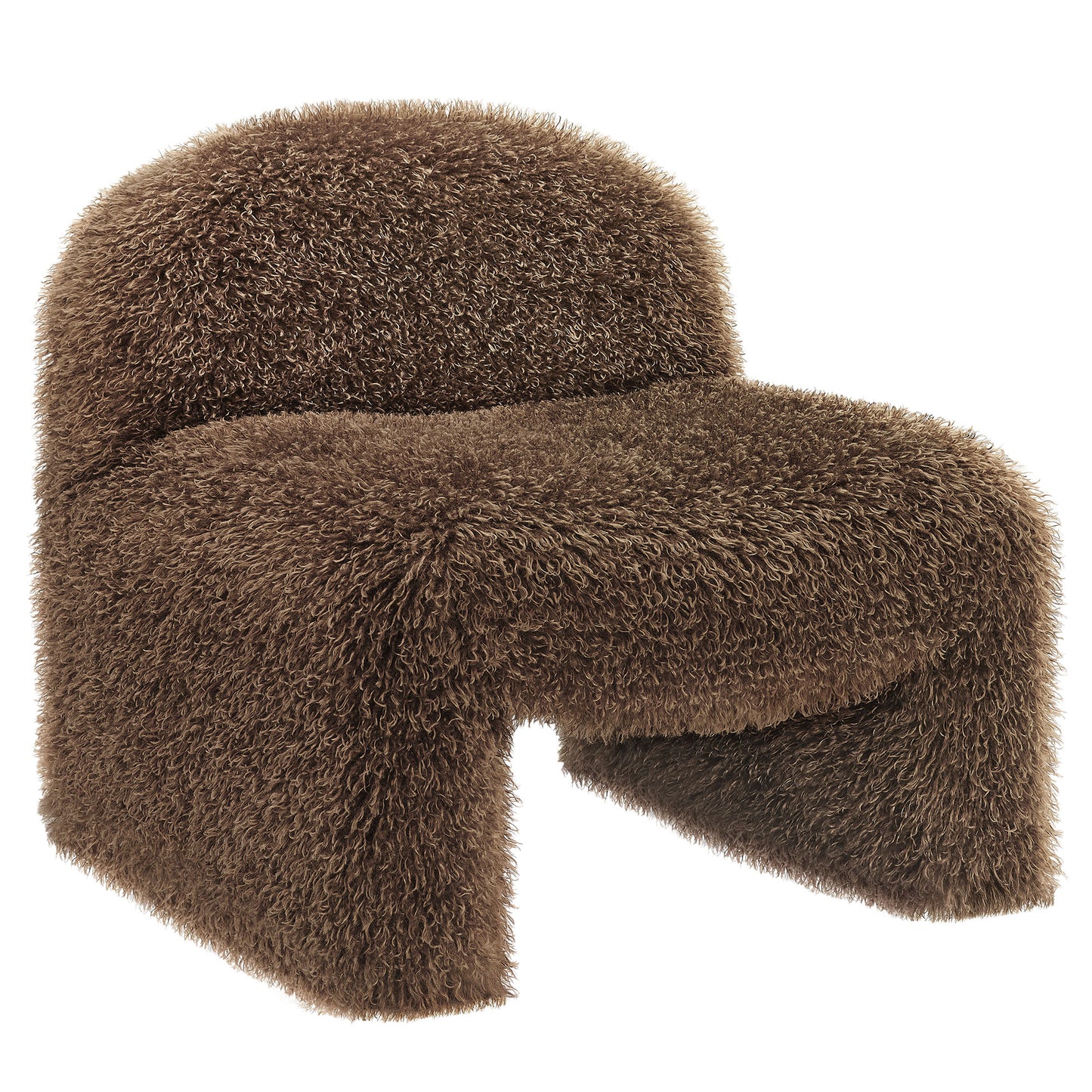Mina Faux Fur Accent Chair by Modway