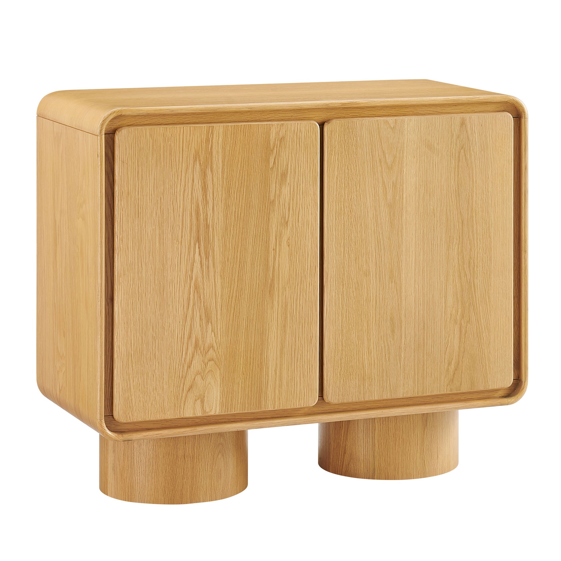 Lumo 2-Door Curved Wood Accent Cabinet by Modway
