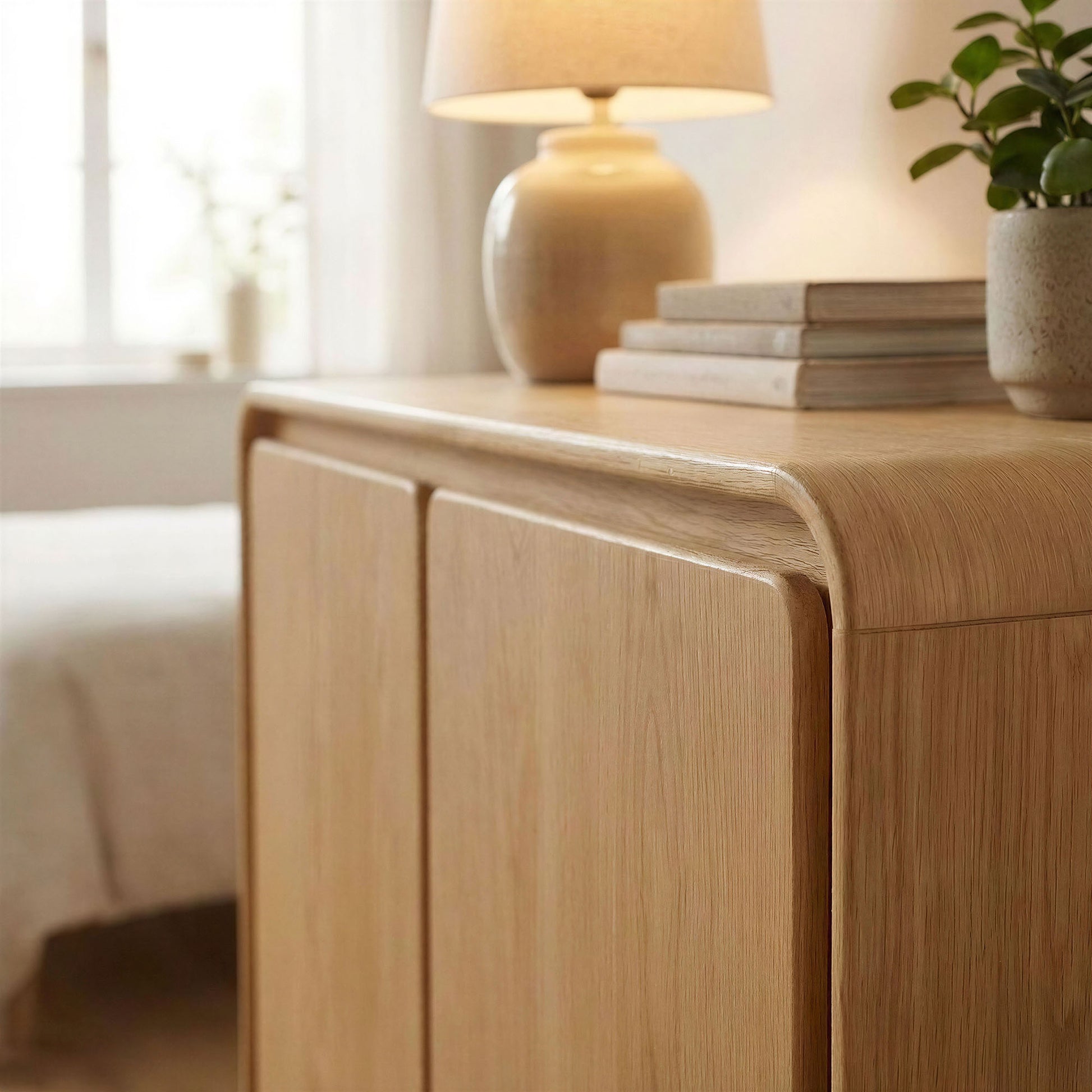 Lumo 2-Door Curved Wood Accent Cabinet by Modway