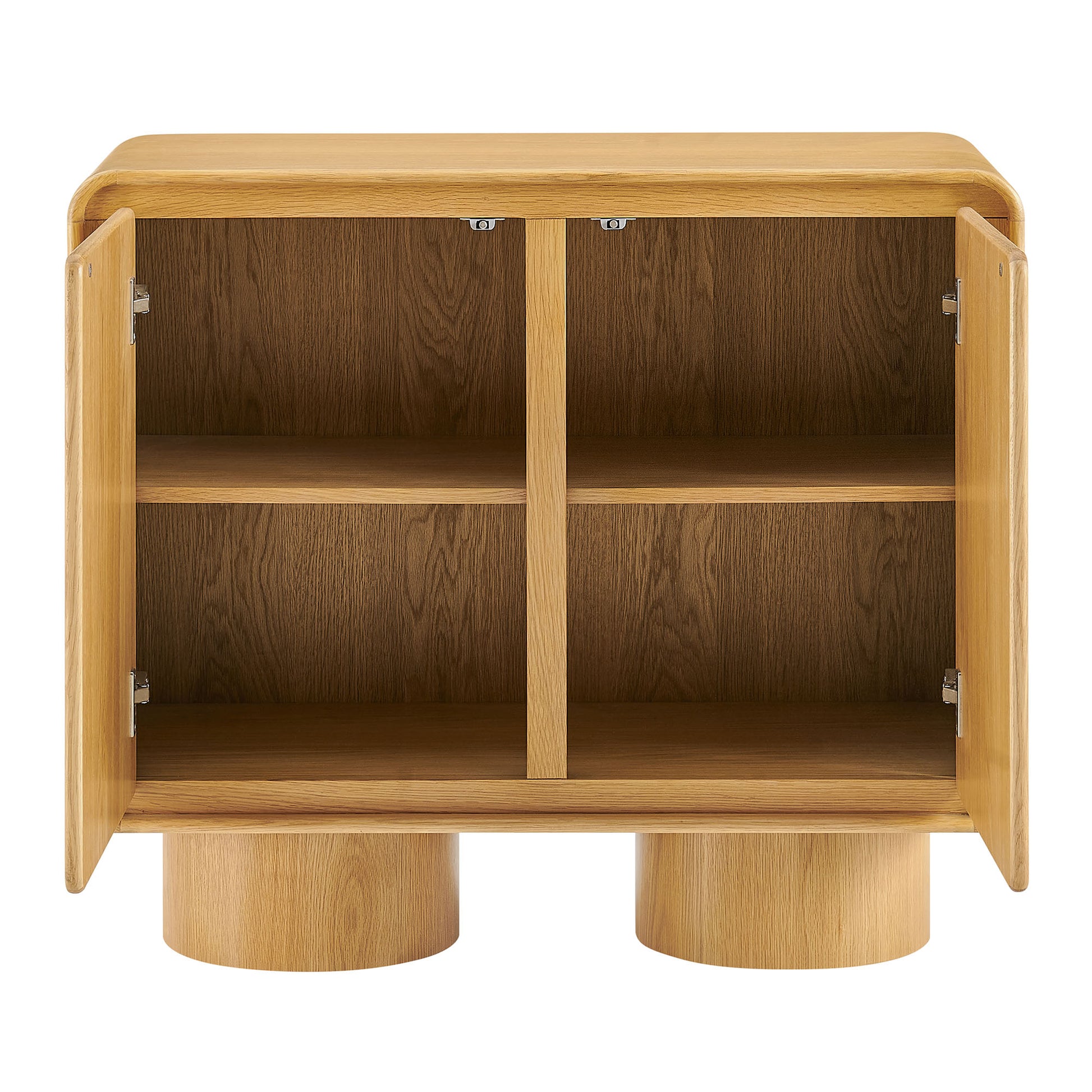Lumo 2-Door Curved Wood Accent Cabinet by Modway