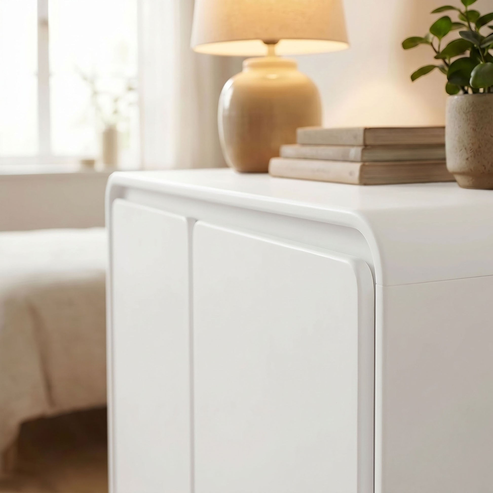 Lumo 2-Door Curved Wood Accent Cabinet by Modway
