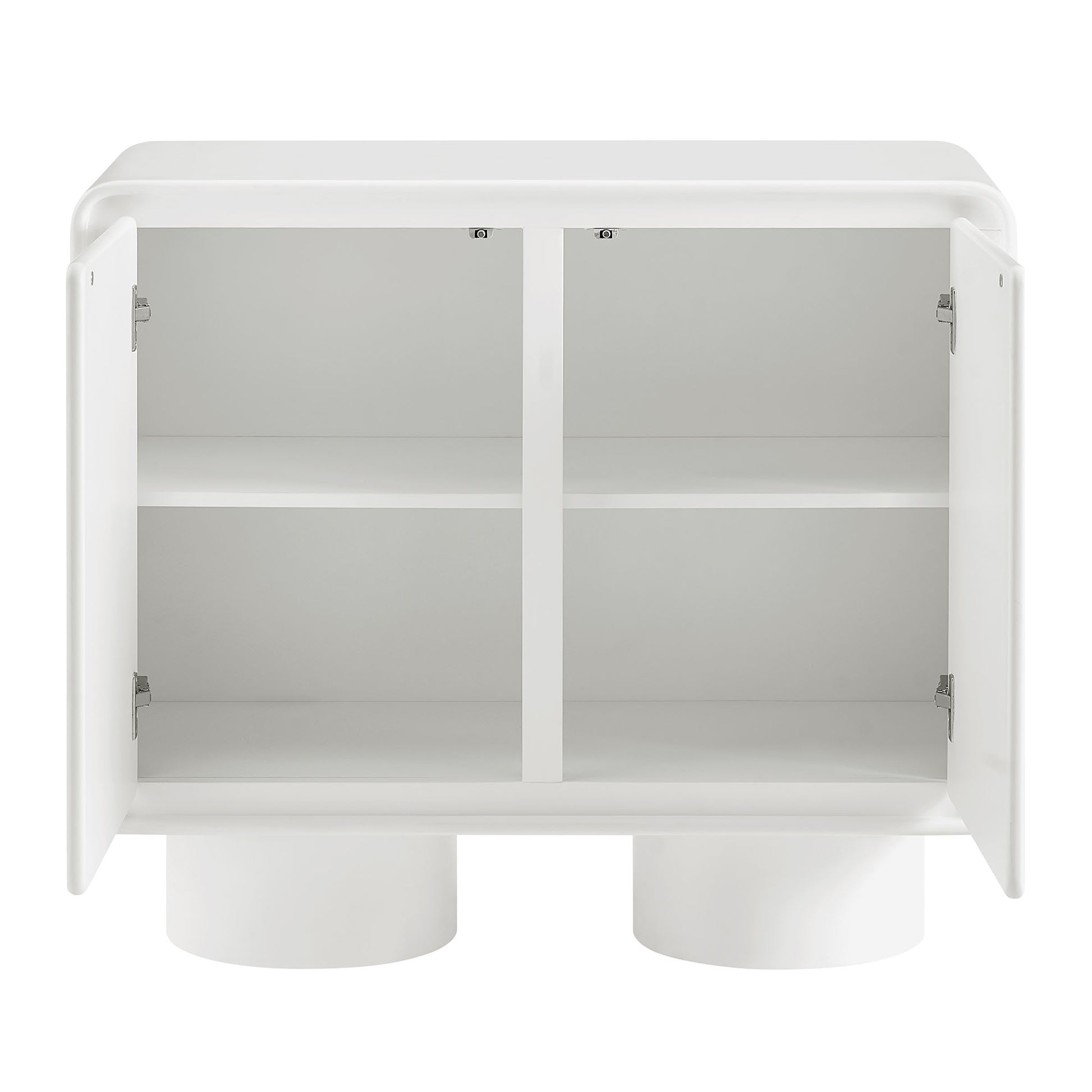 Lumo 2-Door Curved Wood Accent Cabinet by Modway