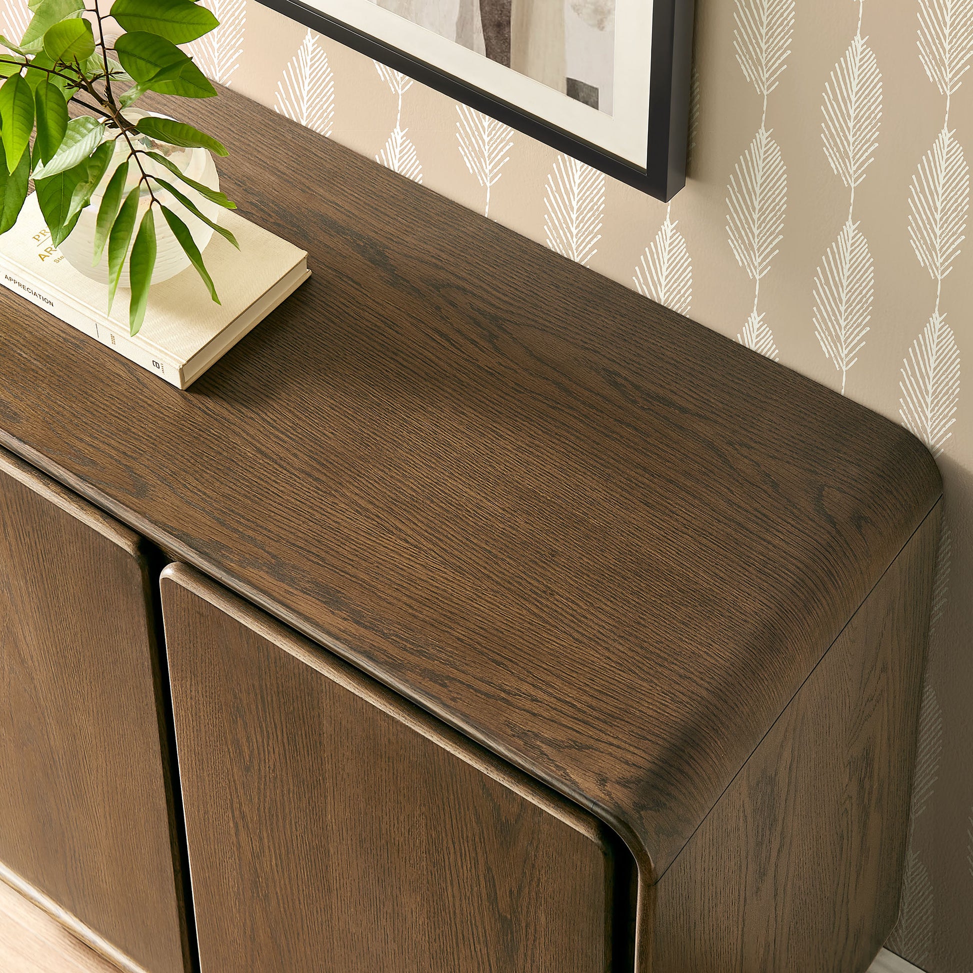 Lumo 2-Door Curved Wood Accent Cabinet by Modway