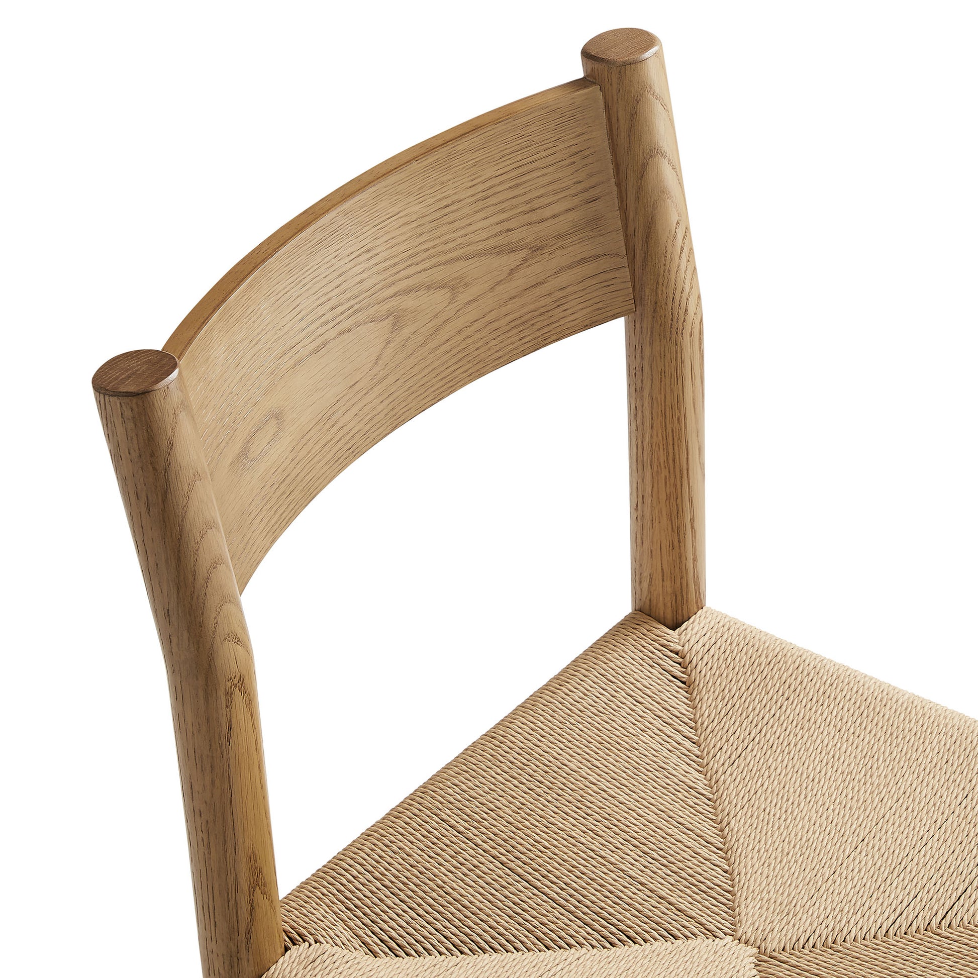 Alvia Oak Wood Dining Side Chair With Woven Seat by Modway