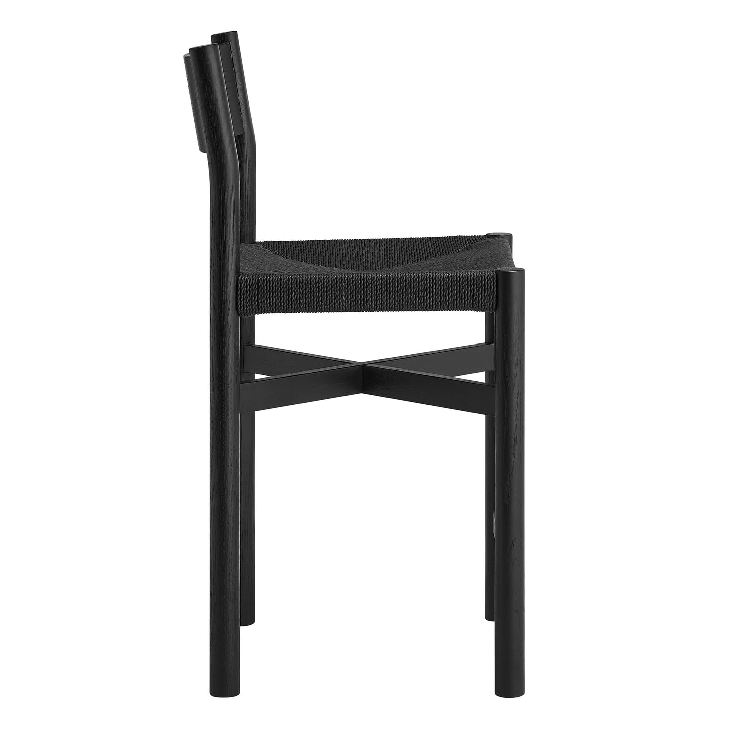 Alvia Oak Wood Counter Stools With Woven Seats Set of 2 by Modway