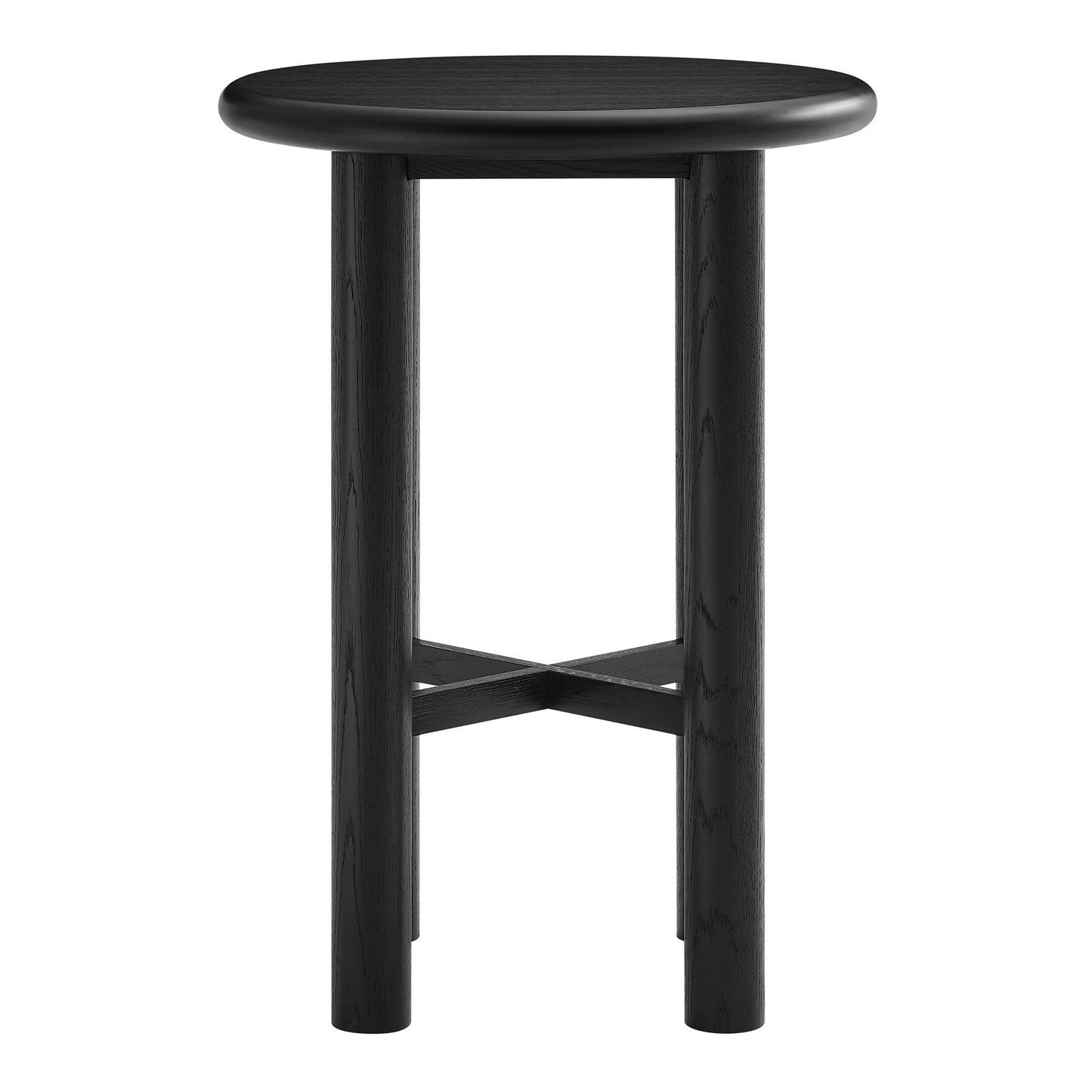 Alvia Round 30" Oak Wood Bar Table by Modway